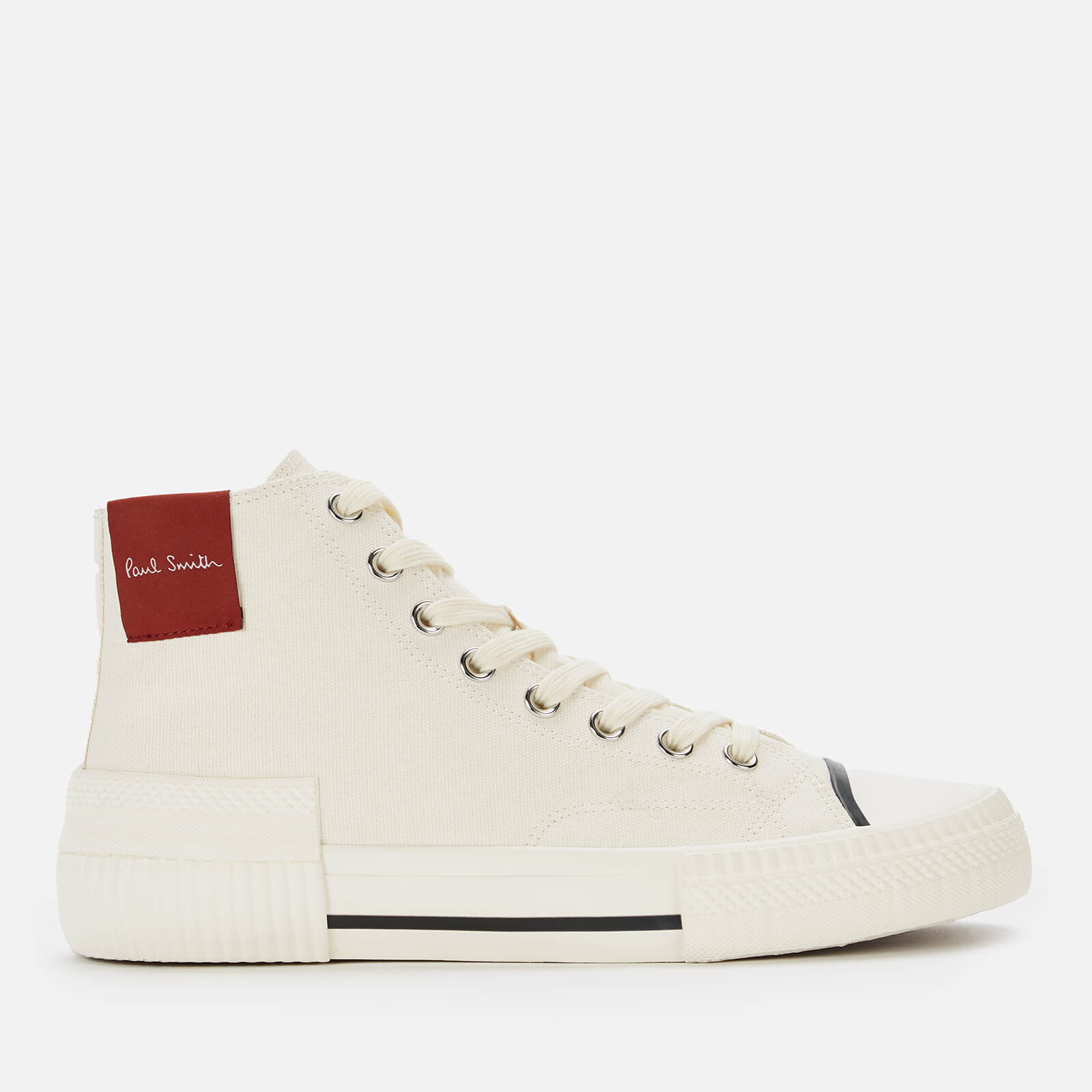 Paul Smith Men's Kelvin Hi-Top Trainers - Off White - UK 7