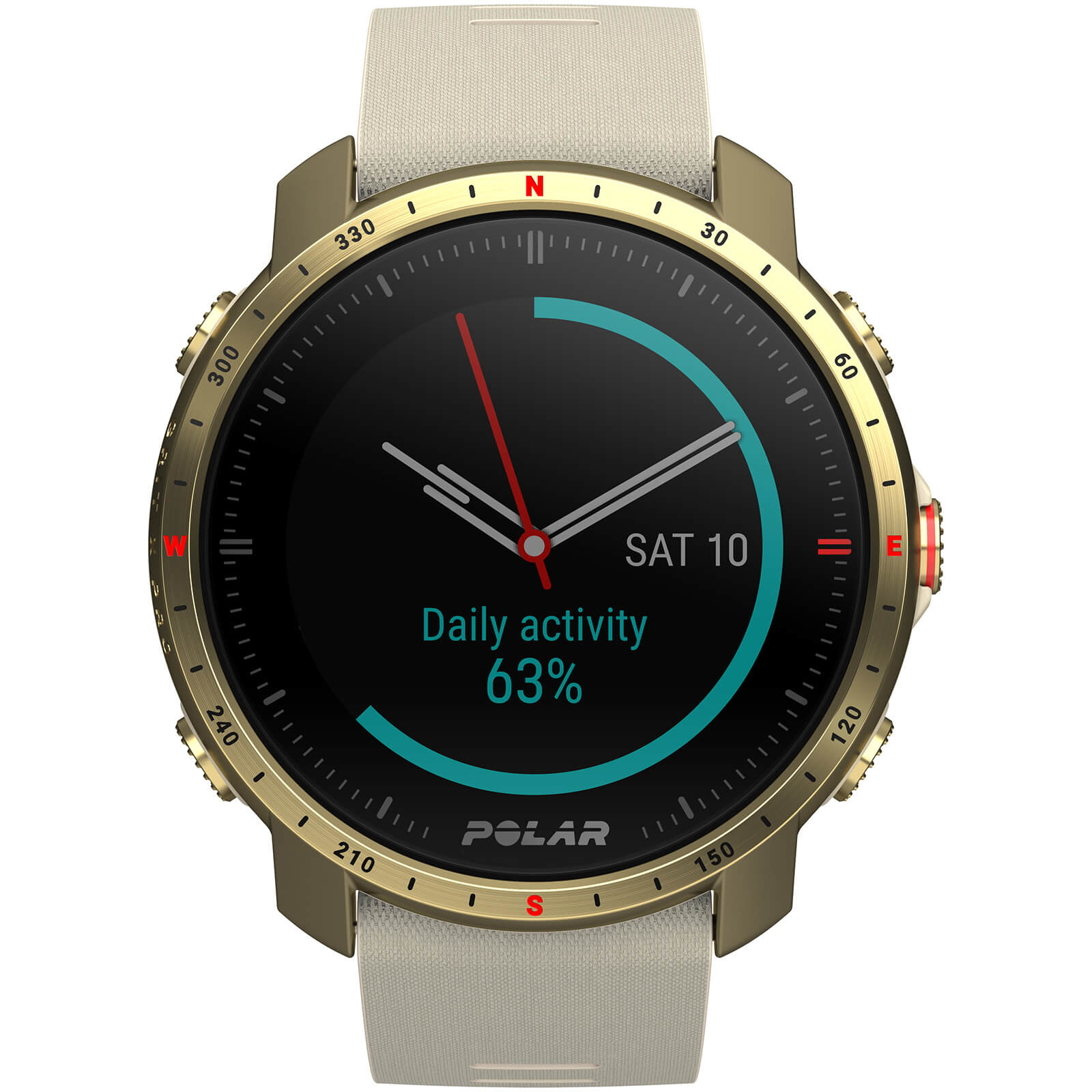 Image of Polar Grit X Pro GPS Multisport Watch - Champagne - S/L