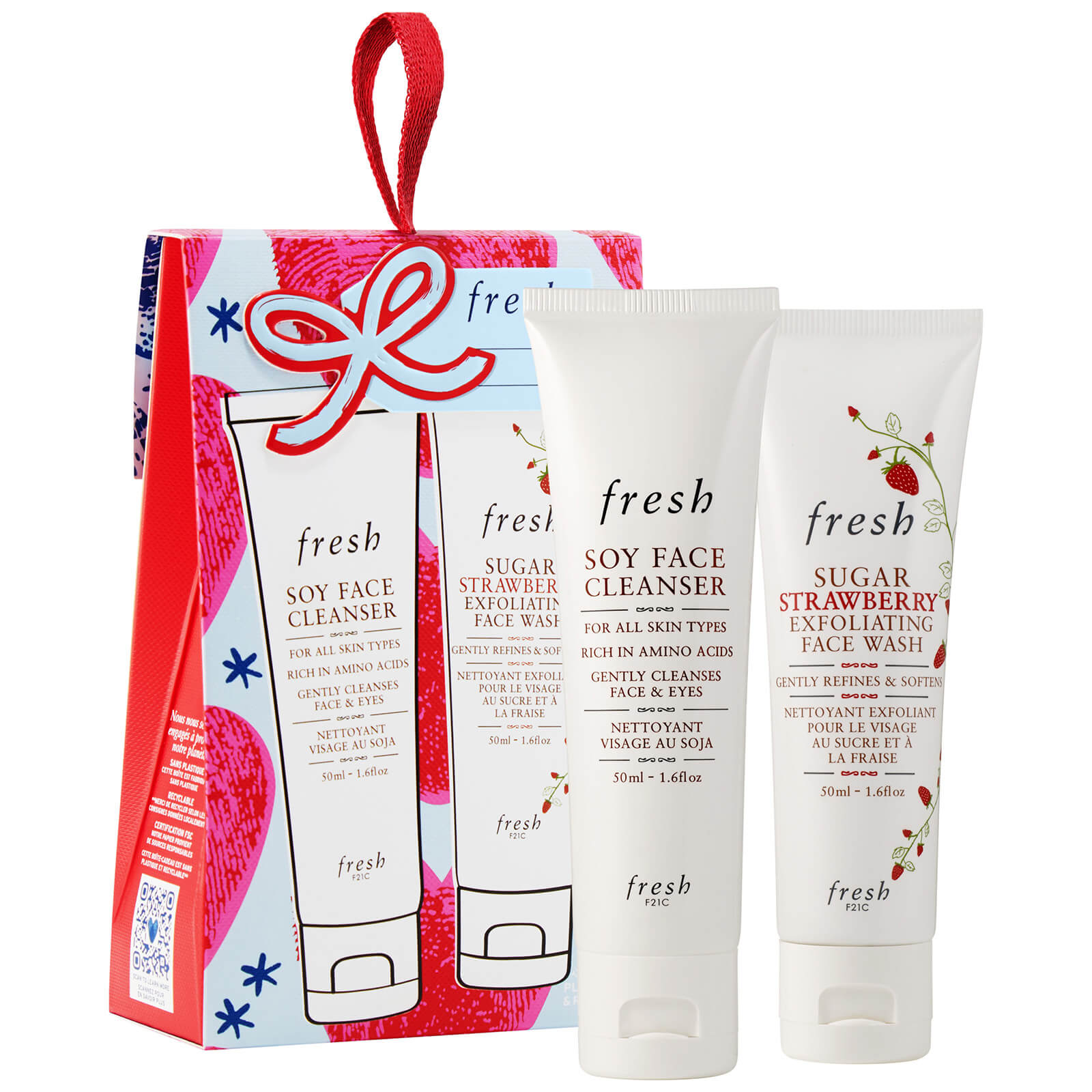 Fresh Soy And Strawberry Cleansing Duo Gift Set