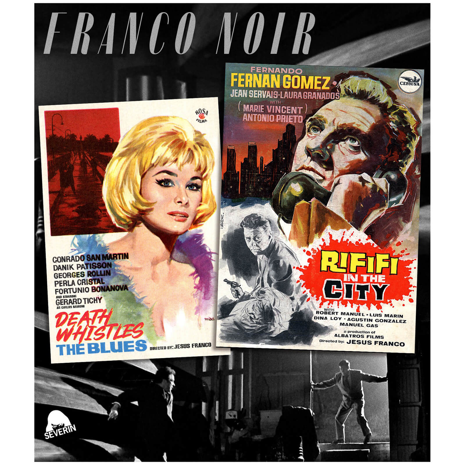 franco noir: death whistles the blues / rififi in the city (us import)