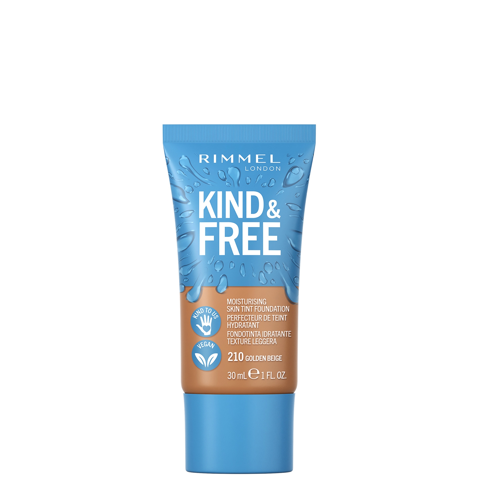 Rimmel Kind and Free Skin Tint Moisturising Foundation 30ml (Various Shades) - Golden Beige