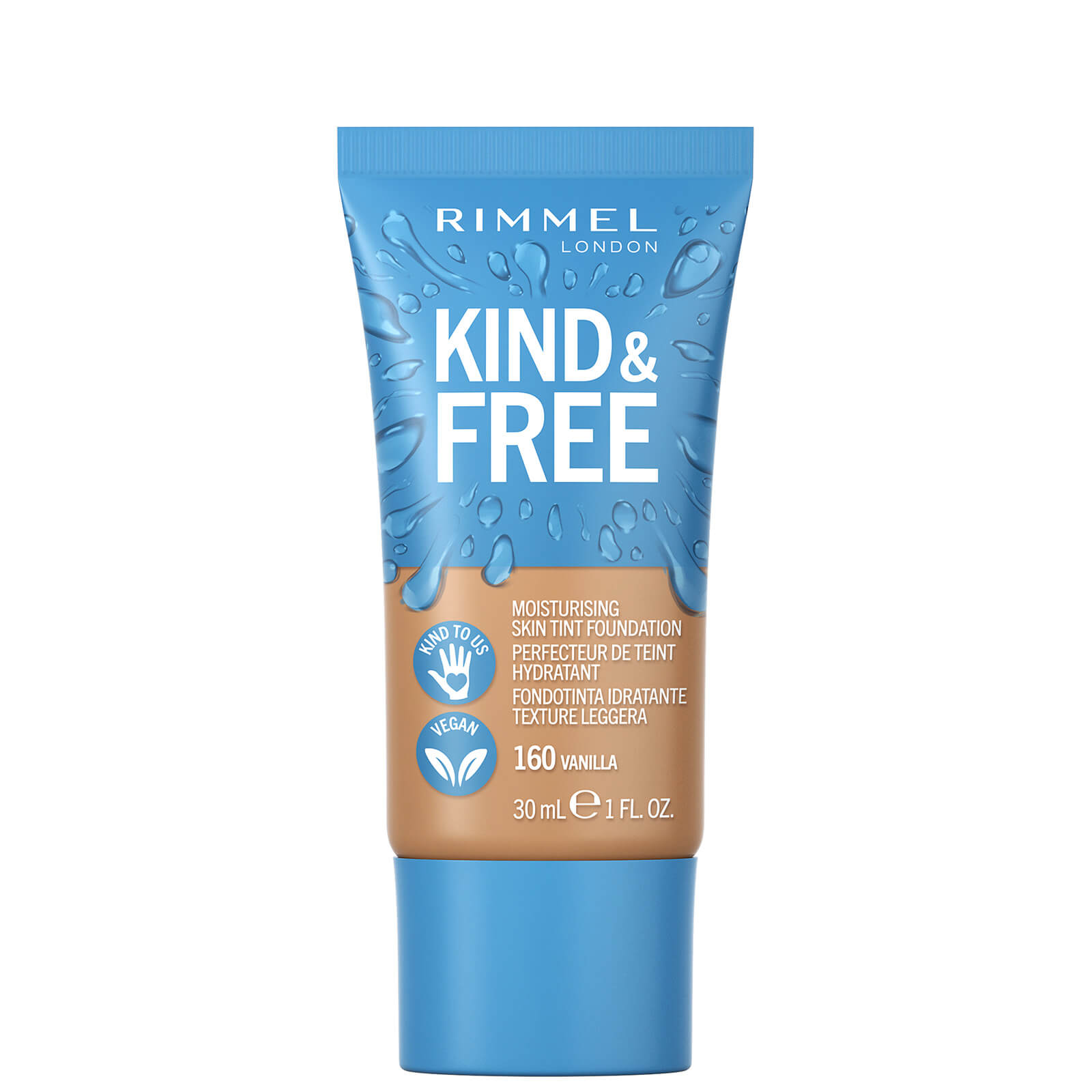 Rimmel Kind and Free Skin Tint Moisturising Foundation 30ml (Various Shades) - Vanilla