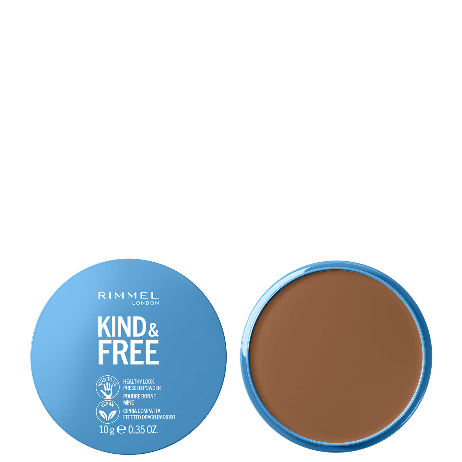 Image of Rimmel Kind and Free Pressed Powder 10g (Various Shades) - Deep