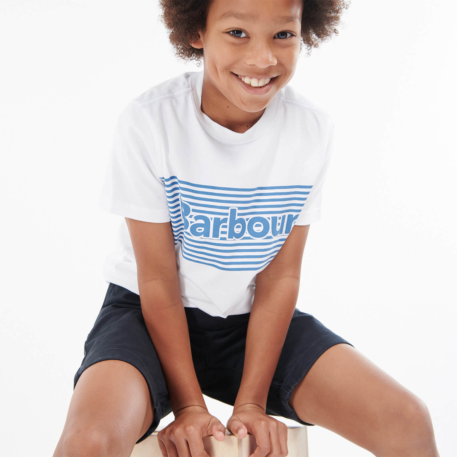 Barbour Boys' Bay T-Shirt - White -  6-7 Years