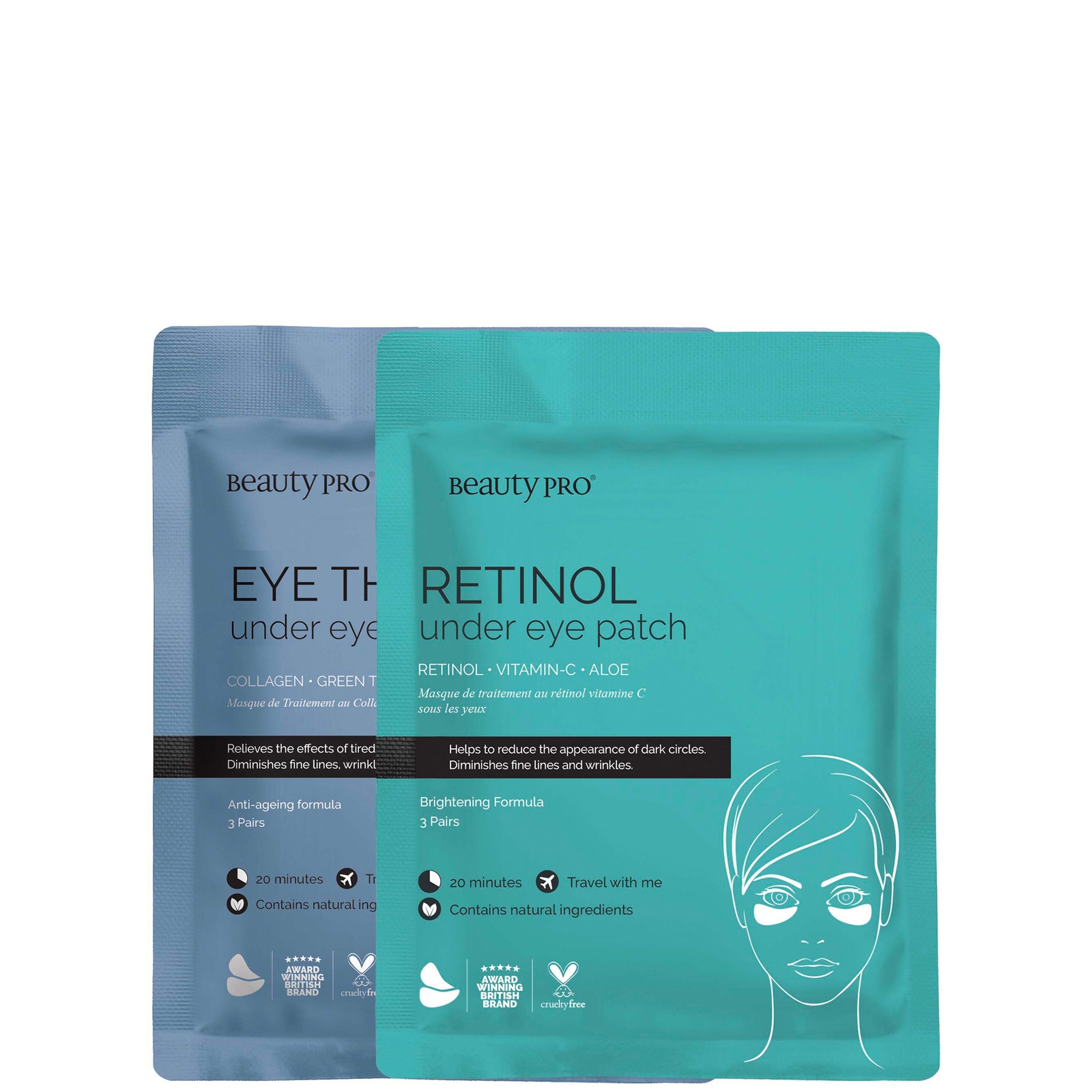

BEAUTYPRO AM/PM Eye Routine Bundle (6 Pairs)