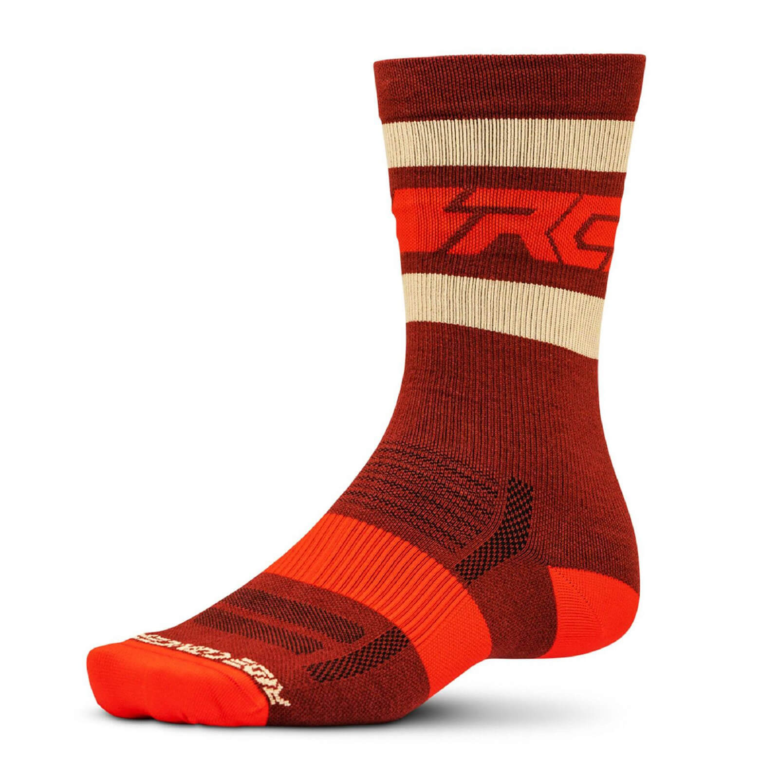 Ride Concepts Fifty/Fifty MTB Socks - M - Oxblood