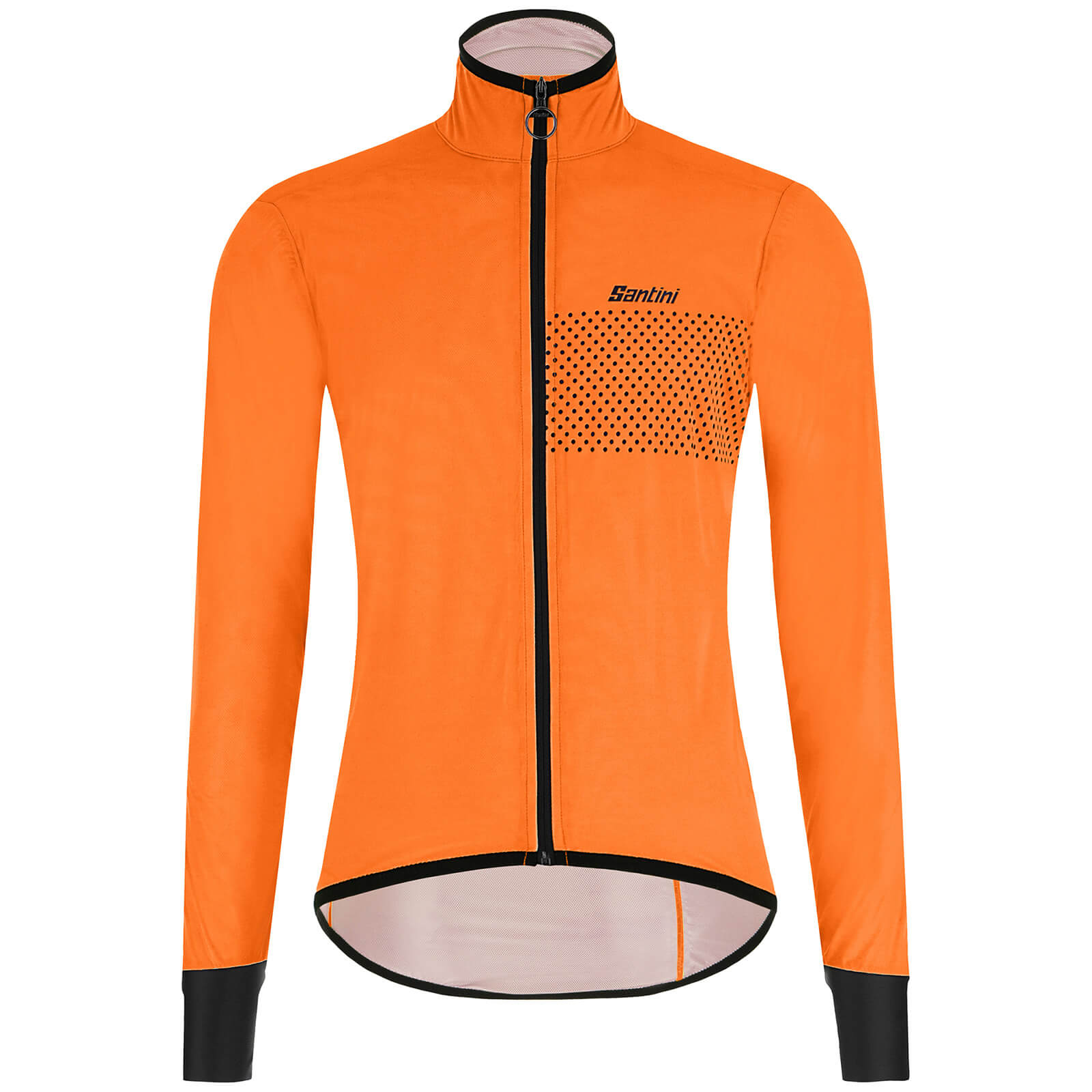 Santini Guard Nimbus Pocketable Rain Shell Jacket - S - Flashy Orange