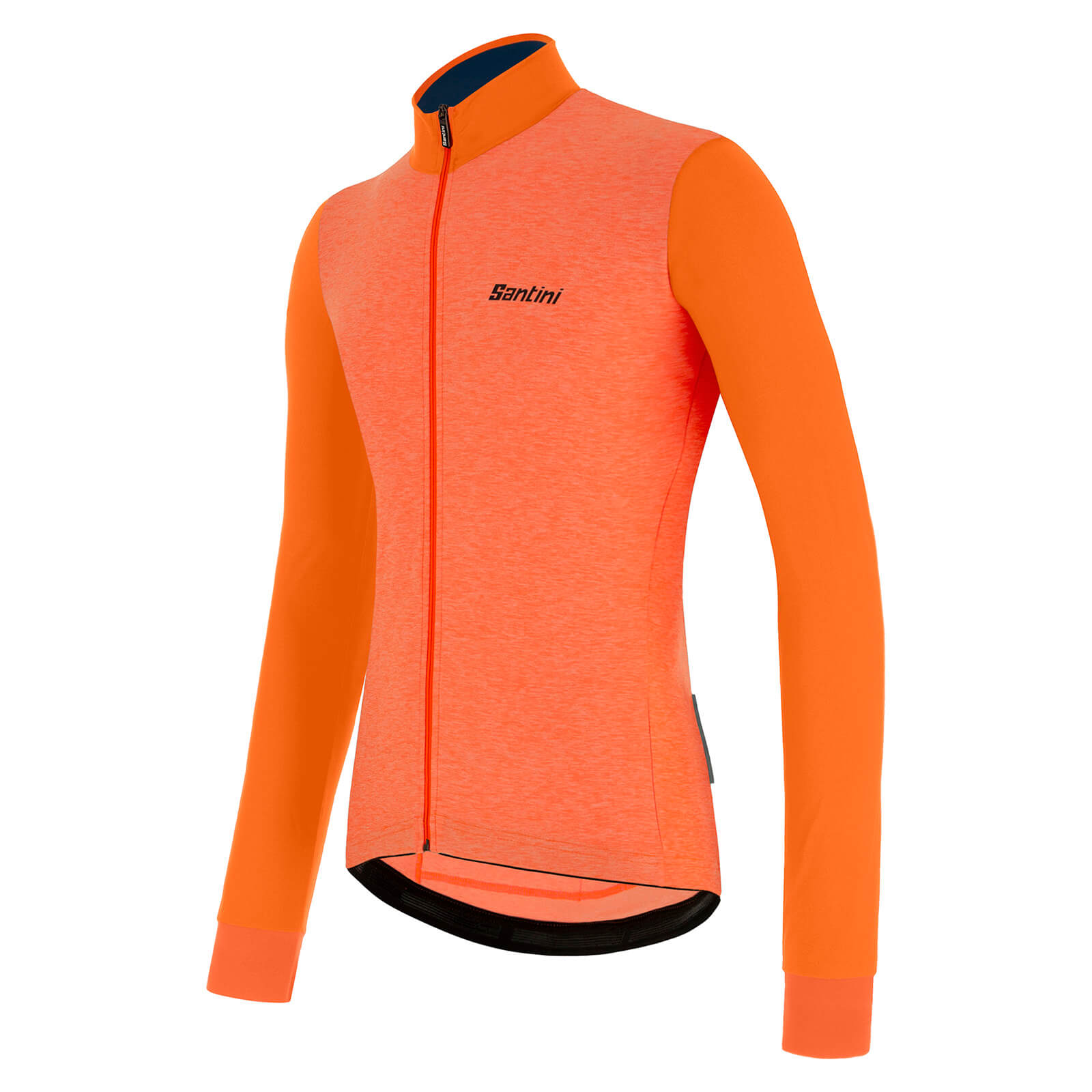 Santini Colore Puro Long Sleve Jersey - XXL - Flashy Orange