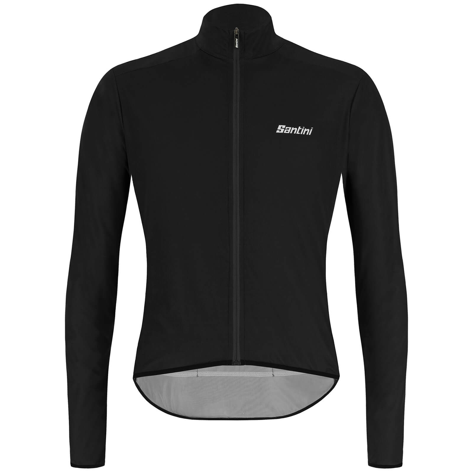 Santini Nebula Puro Pocketable Wind Jacket - L - Black