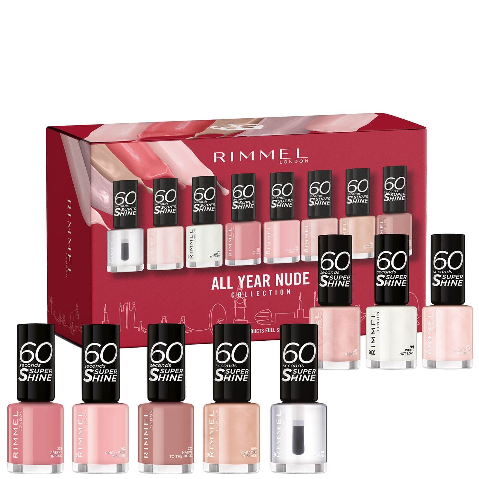 

Набор лаков для ногтей Rimmel All Year Nude Set