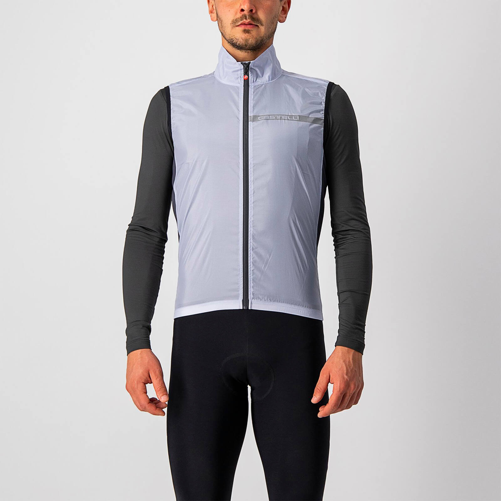 Castelli Squadra Stretch Vest - S - Silver/Gray