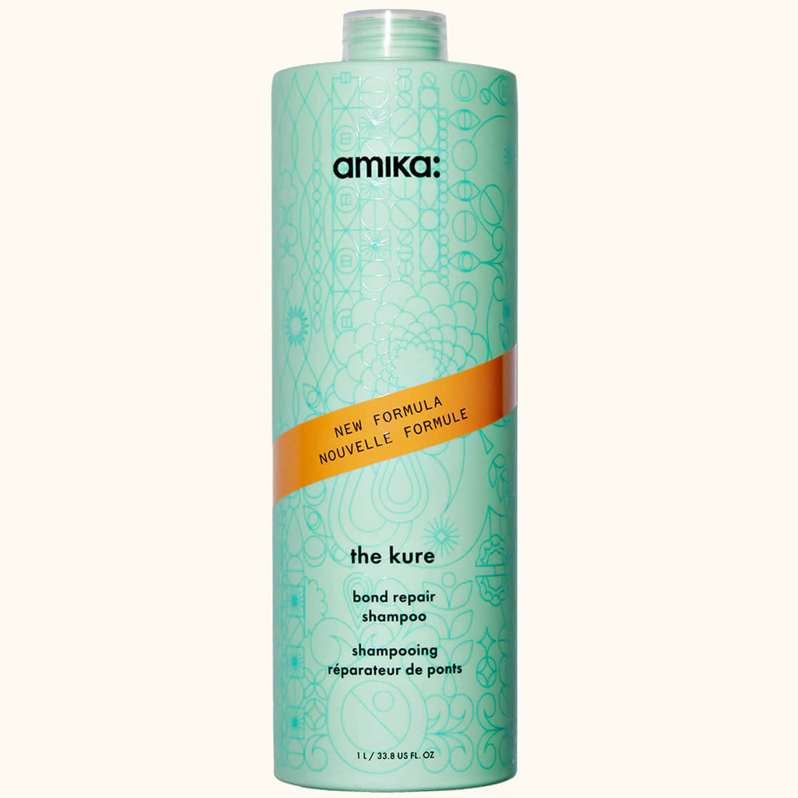 Photos - Hair Product Amika the kure bond repair shampoo - 1000ml - Single AM50.17686 