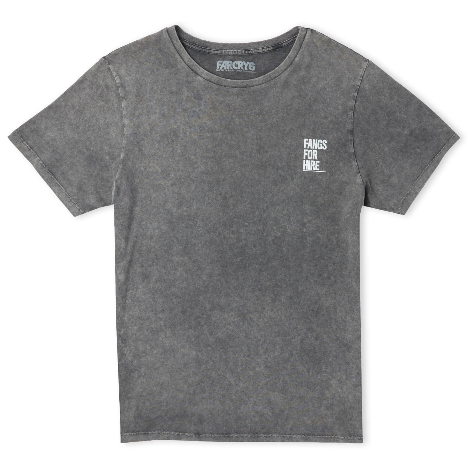 Far Cry 6 Squares Unisex T-Shirt - Black Acid Wash - S - Black Acid Wash