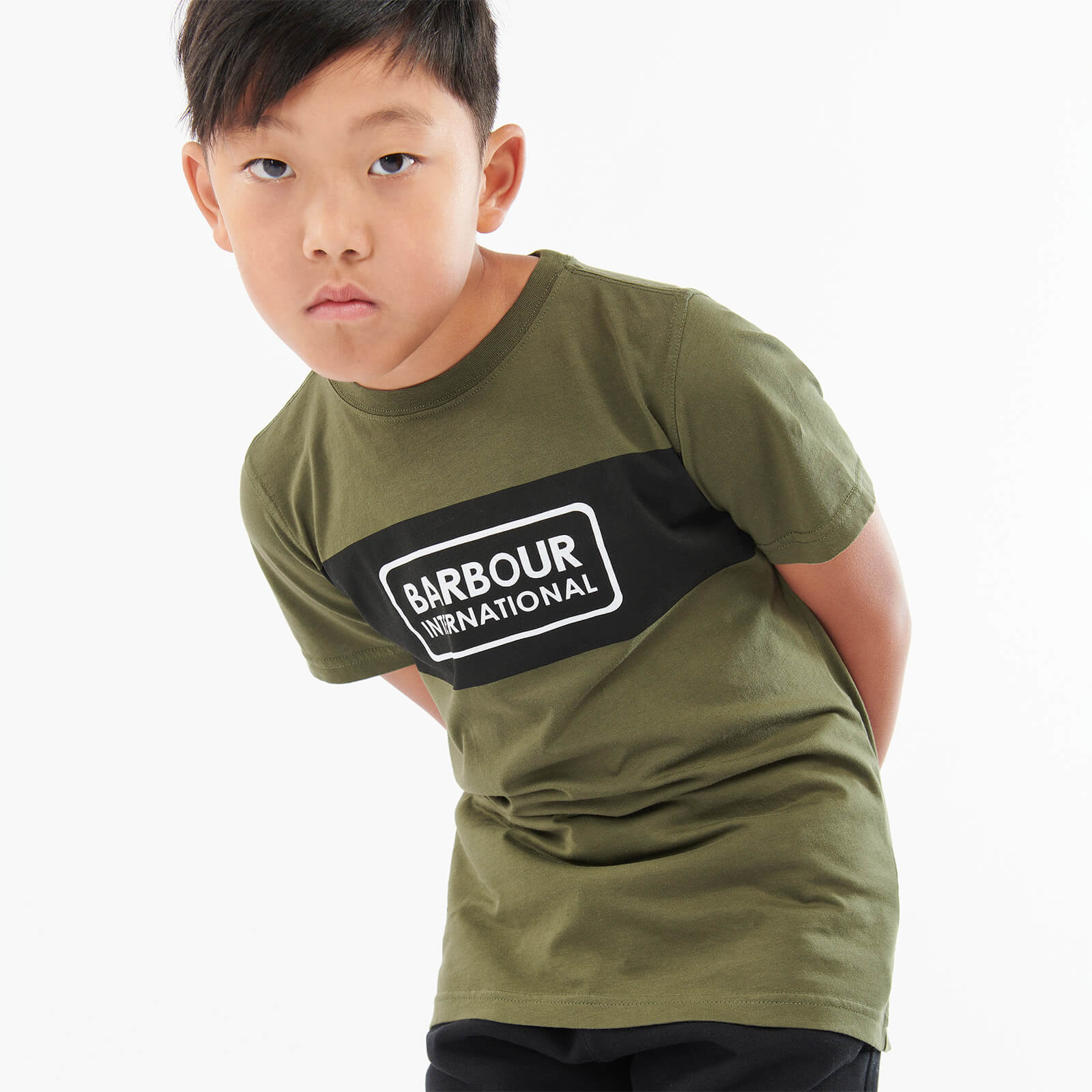 Barbour International Boys' Panel T-Shirt - Cargo - 8-9 Years