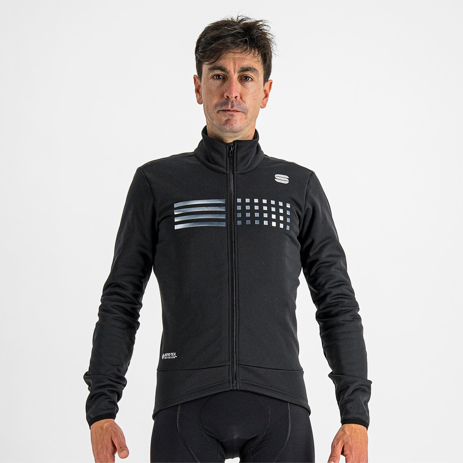 Image of Sportful Tempo Cycling Jacket - Black / Medium