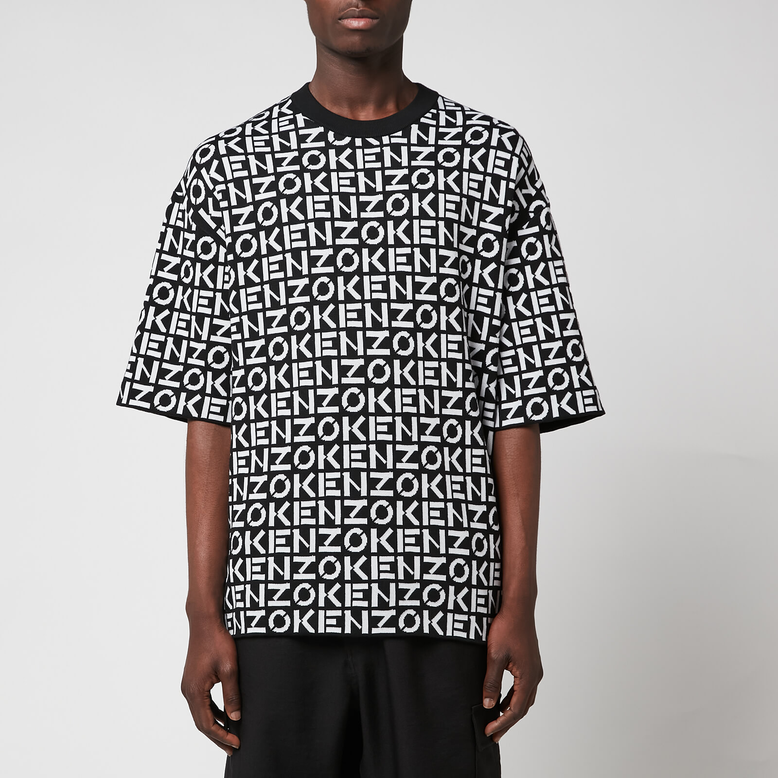 KENZO Men's Monogram Oversized T-Shirt - Black - S