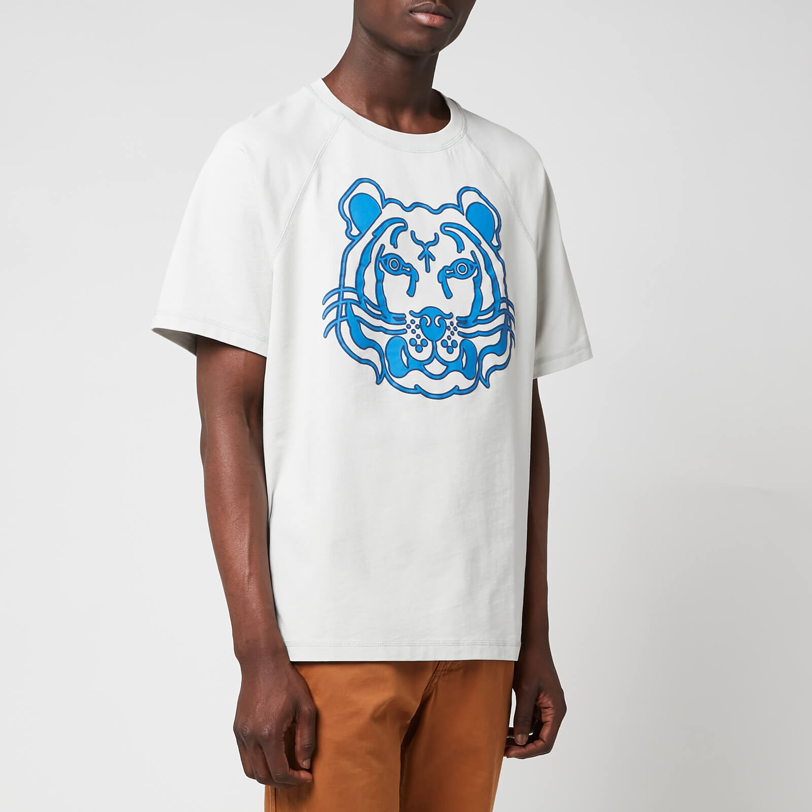 KENZO Men's K-Tiger Oversize T-Shirt - Pale Grey - S