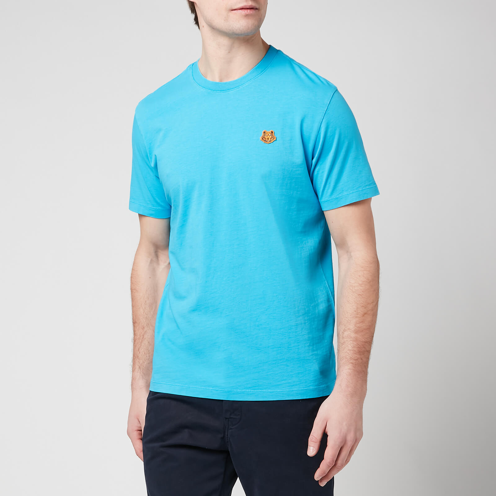 KENZO Men's Tiger Crest Classic T-Shirt - Cyan - S
