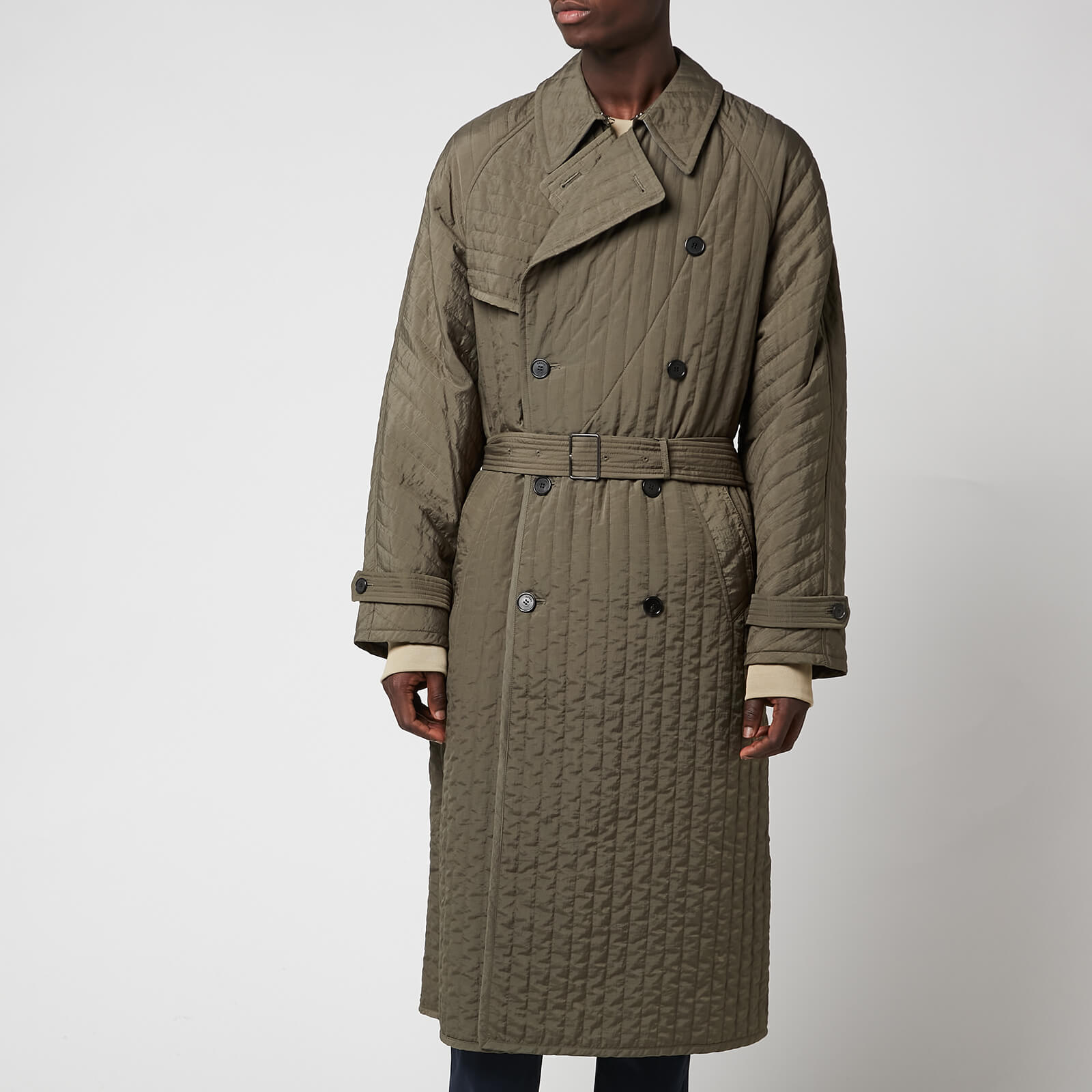 KENZO Men's Quilted Trench Coat - Bronze - M