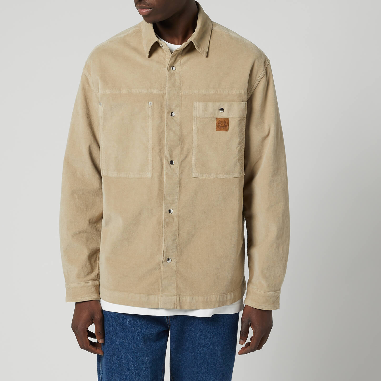 KENZO Men's Snap Overshirt - Sand - S