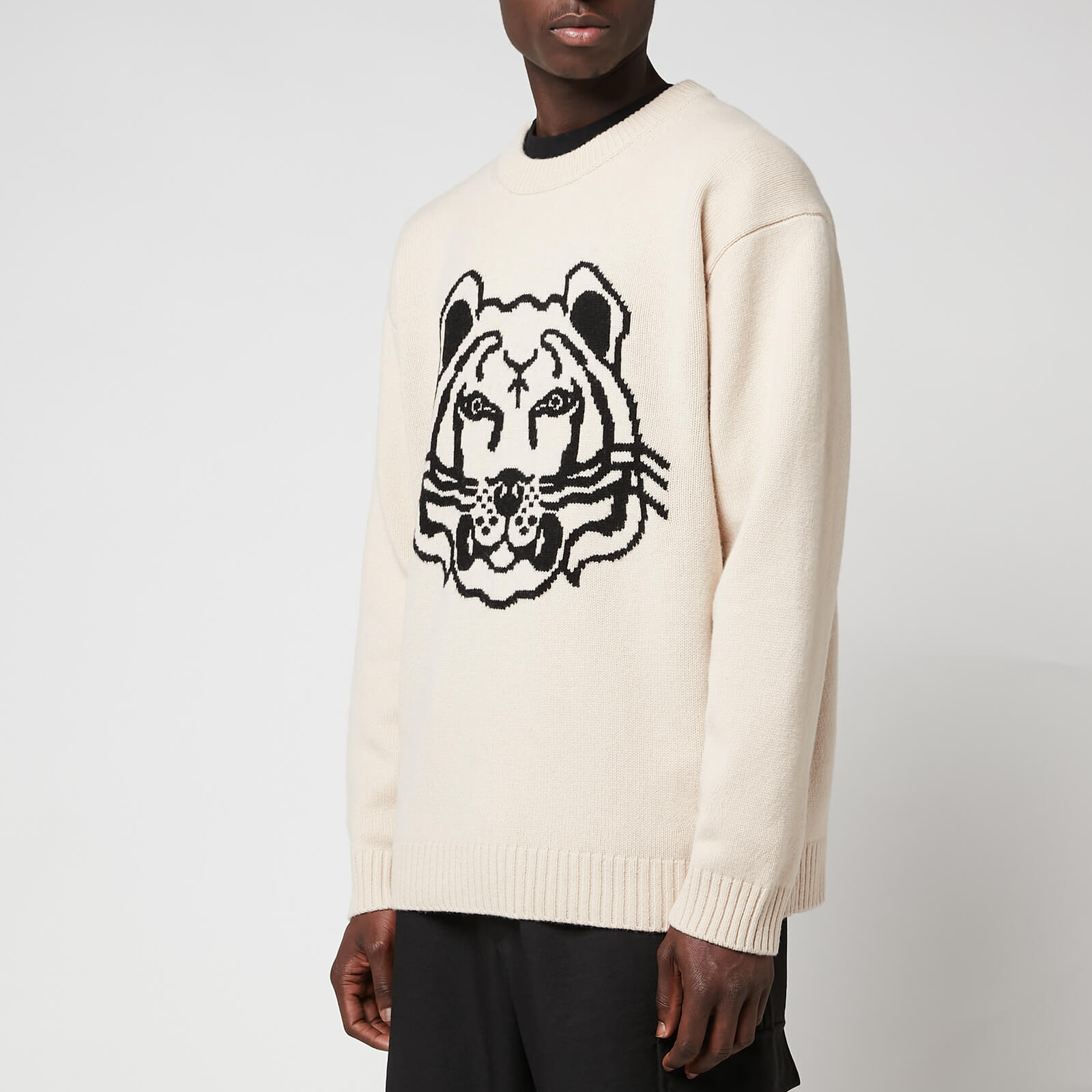 KENZO Men's K-Tiger Reversible Jumper – Sand - S