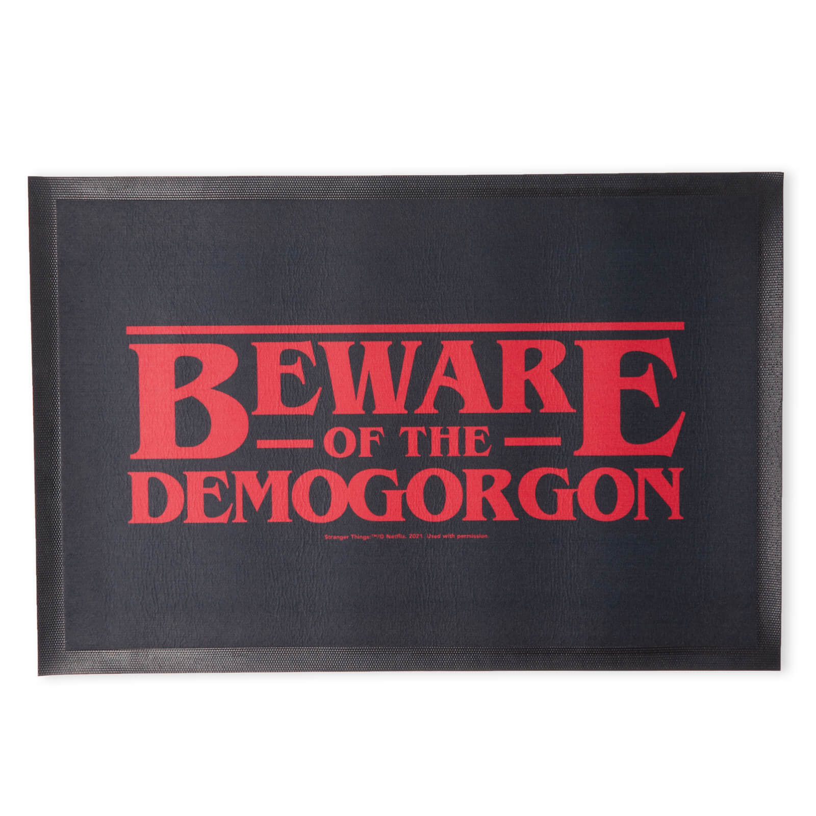 

Stranger Things Beware The Demogorgon Entrance Mat