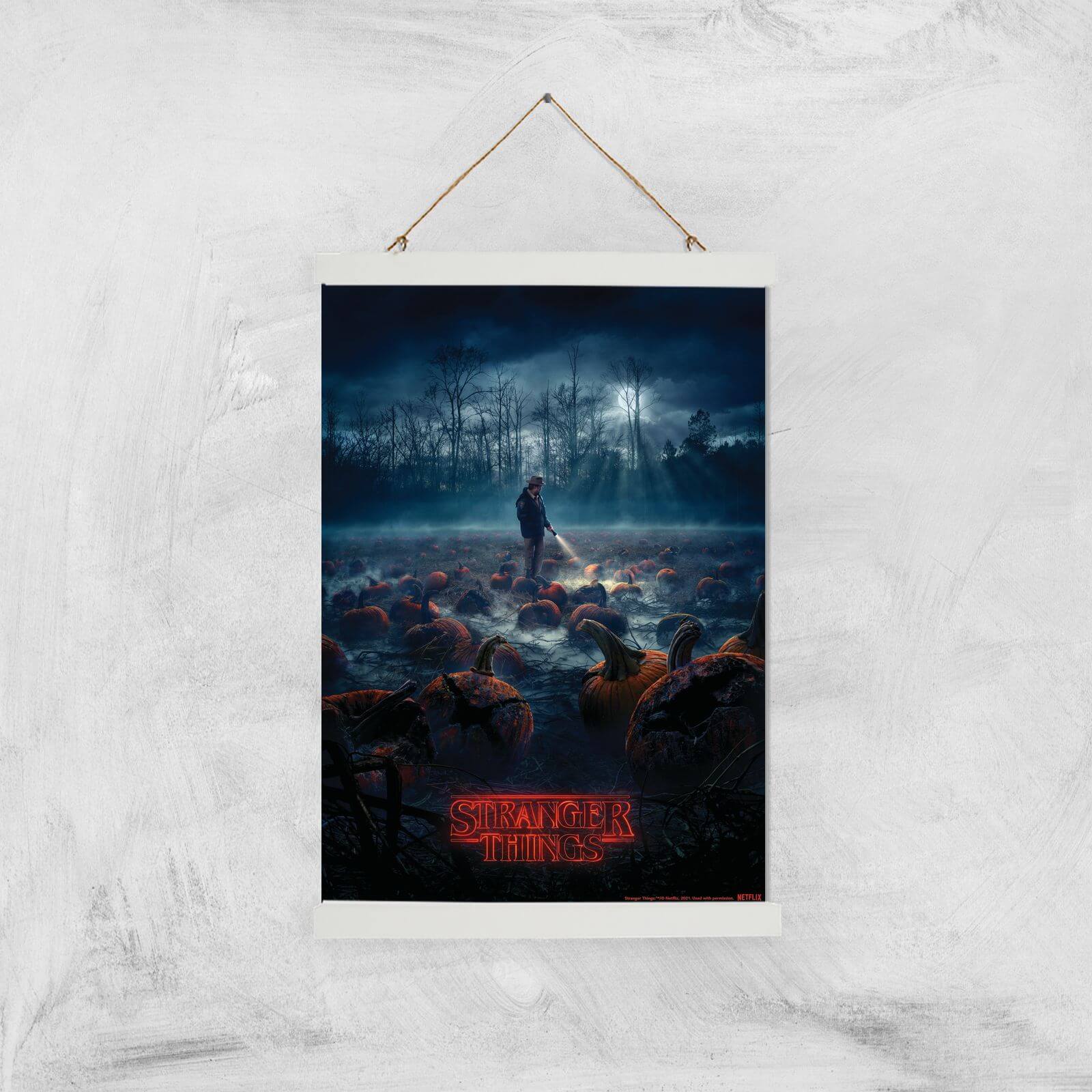 Stranger Things Pumpkin Patch Giclee Art Print - A3 - White Hanger