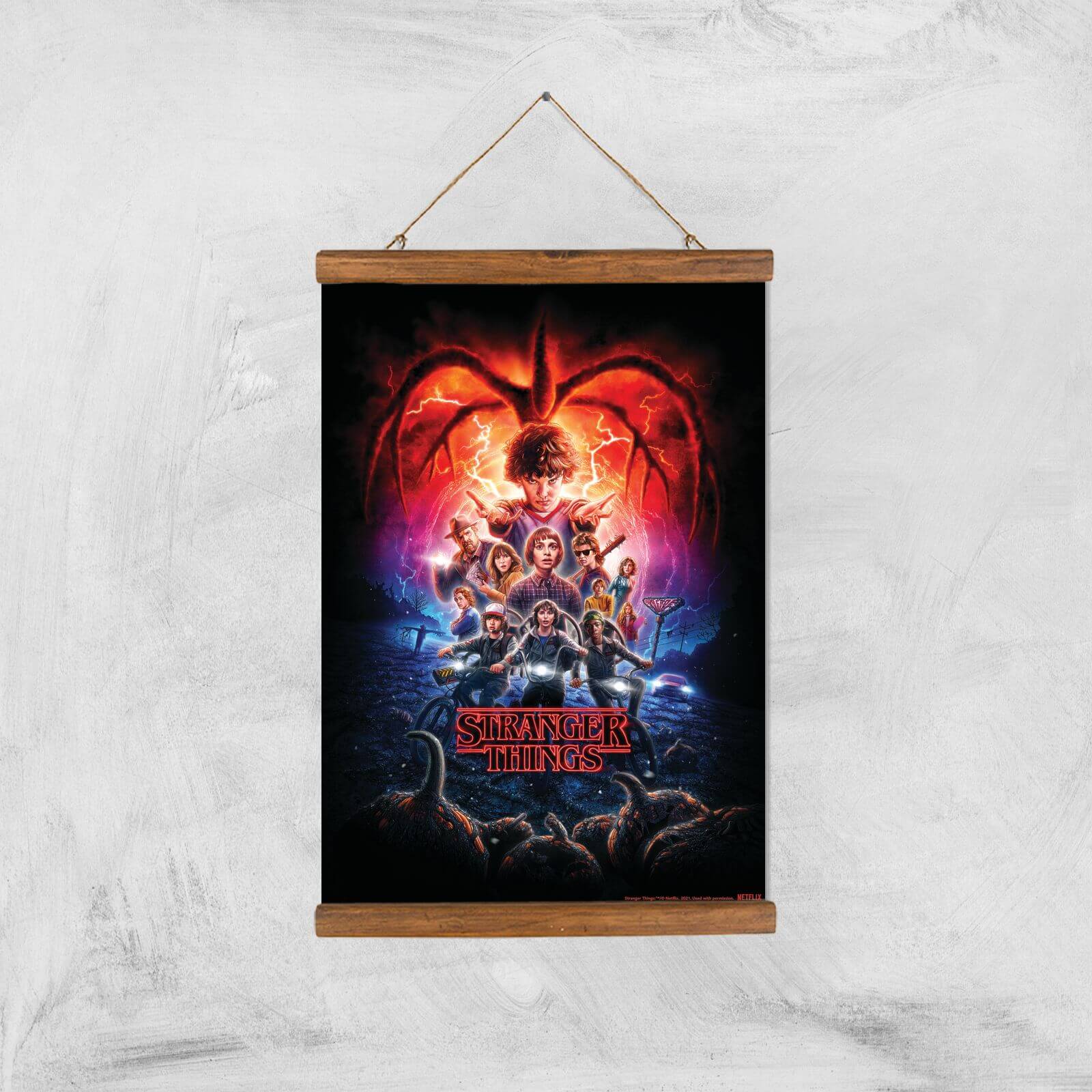 

Stranger Things Season Two Poster Giclee Art Print - A3 - Wooden Hanger