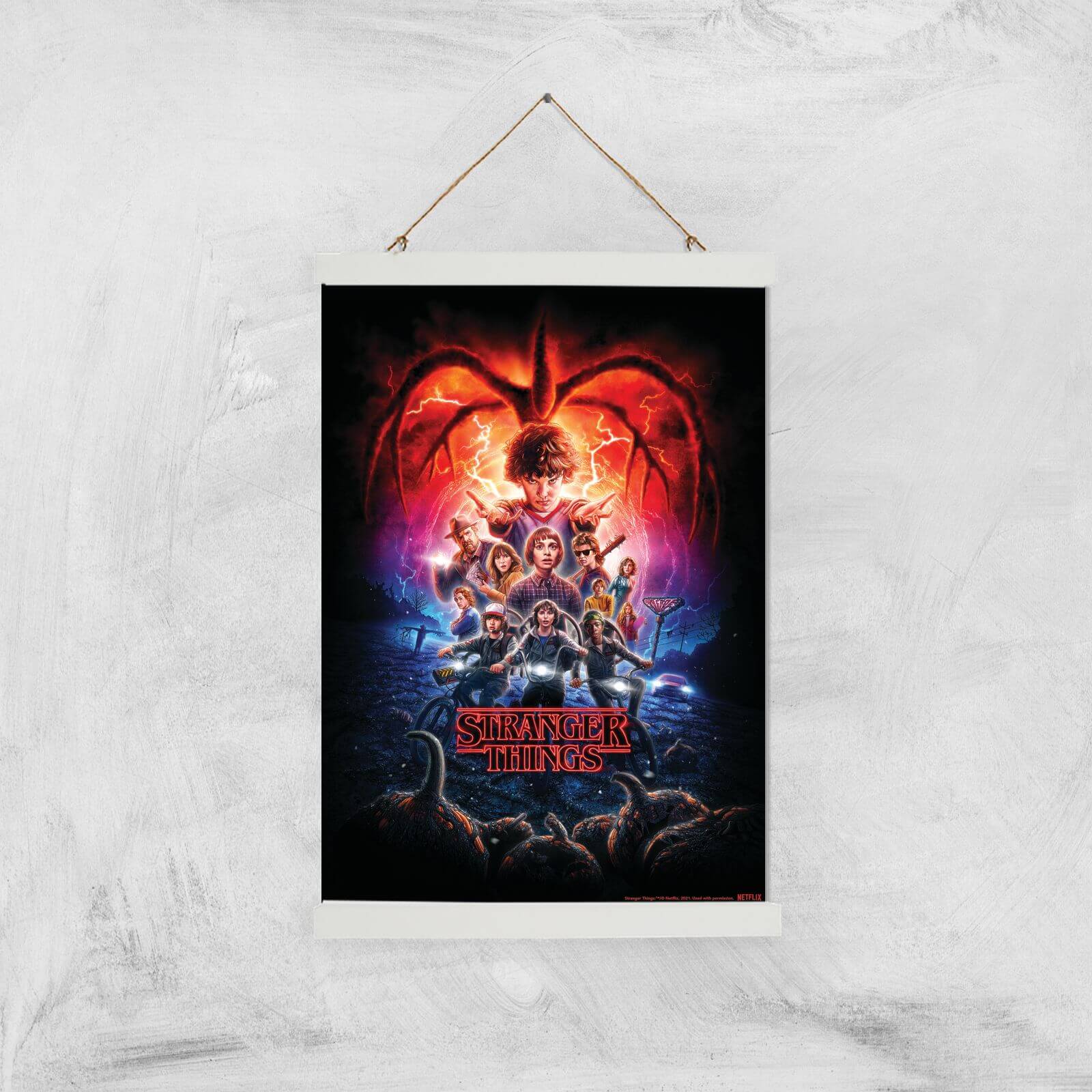 Stranger Things Season Two Poster Giclee Art Print - A3 - White Hanger