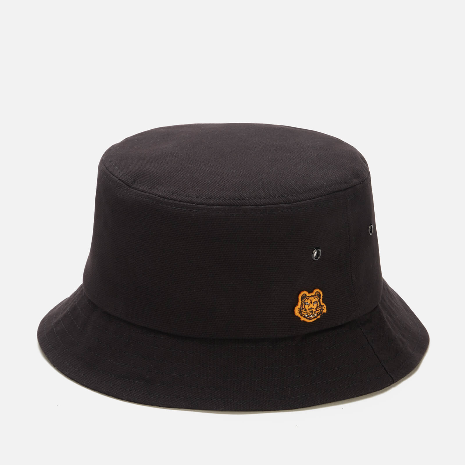 KENZO Men's Cotton Canvas Bucket Hat - Black - M