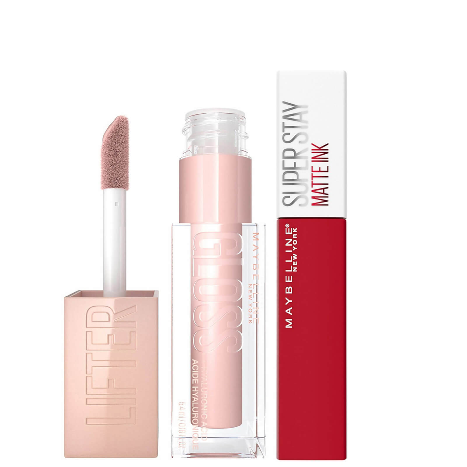 Maybelline Lifter Gloss and Superstay Matte Ink Lipstick Bundle (Various Shades) - 325 Shot Caller