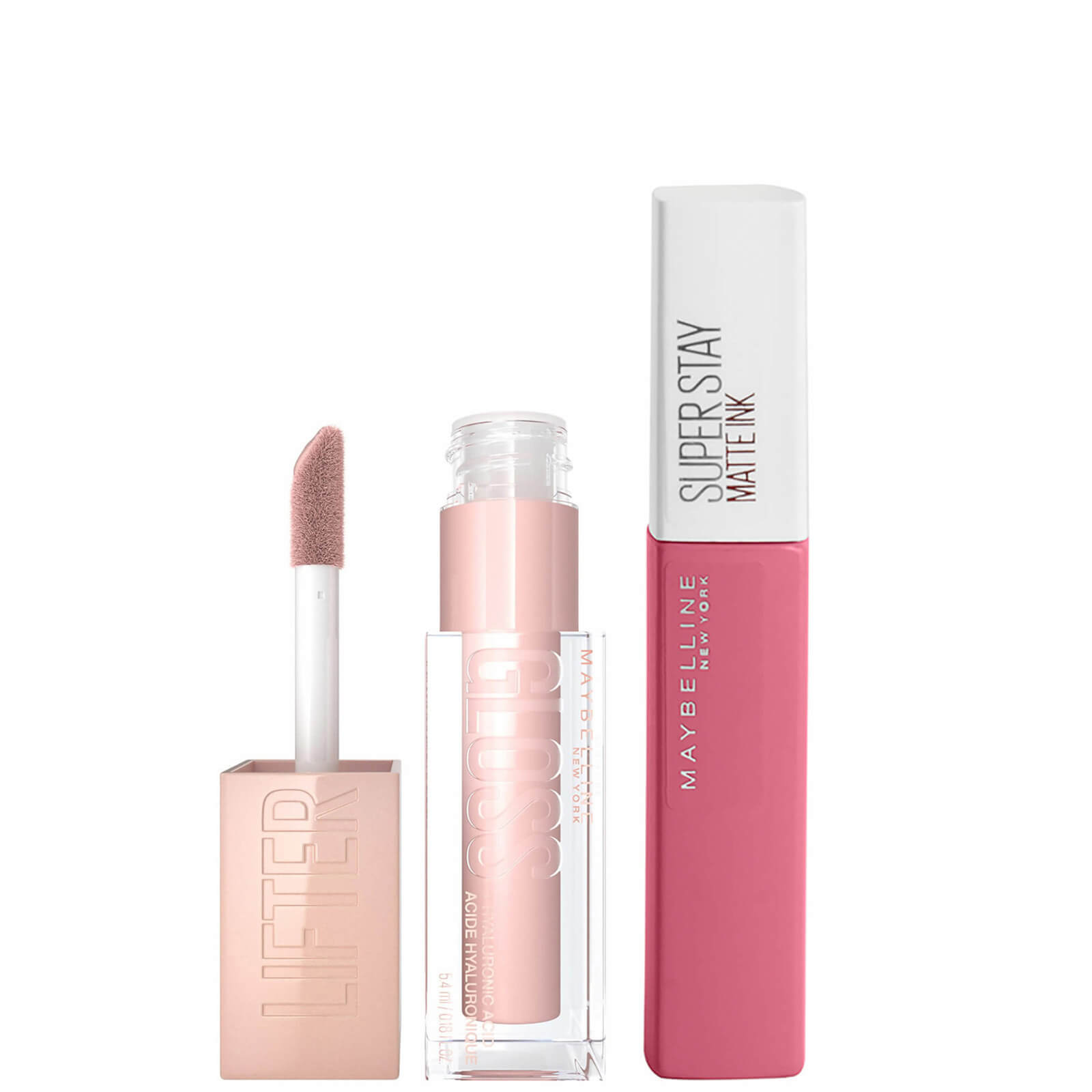 Maybelline Lifter Gloss and Superstay Matte Ink Lipstick Bundle (Various Shades) - 125 Inspirer