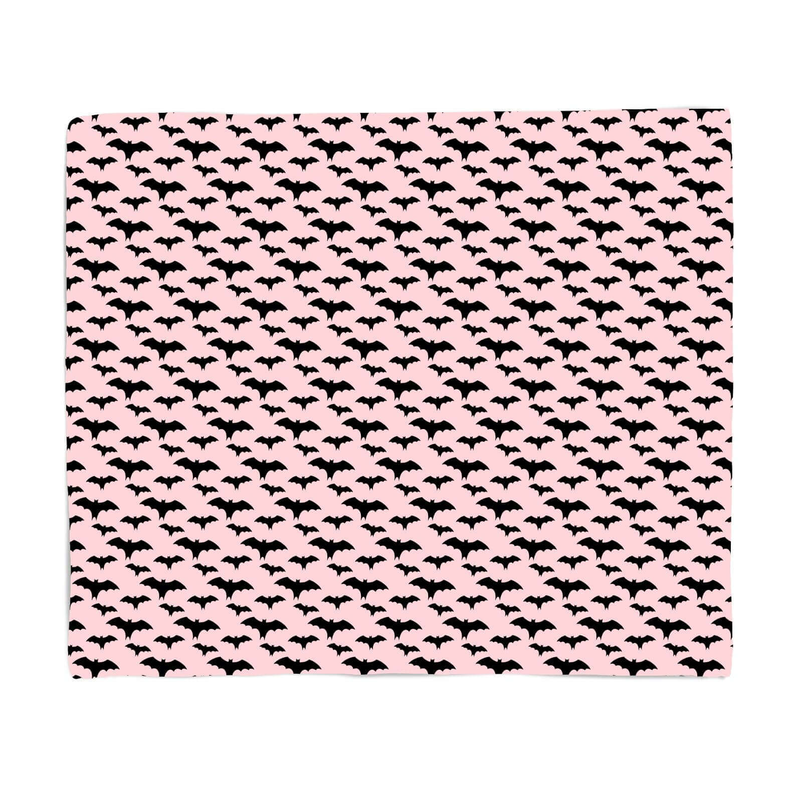 

Black And Pink Bat Pattern Bed Throw