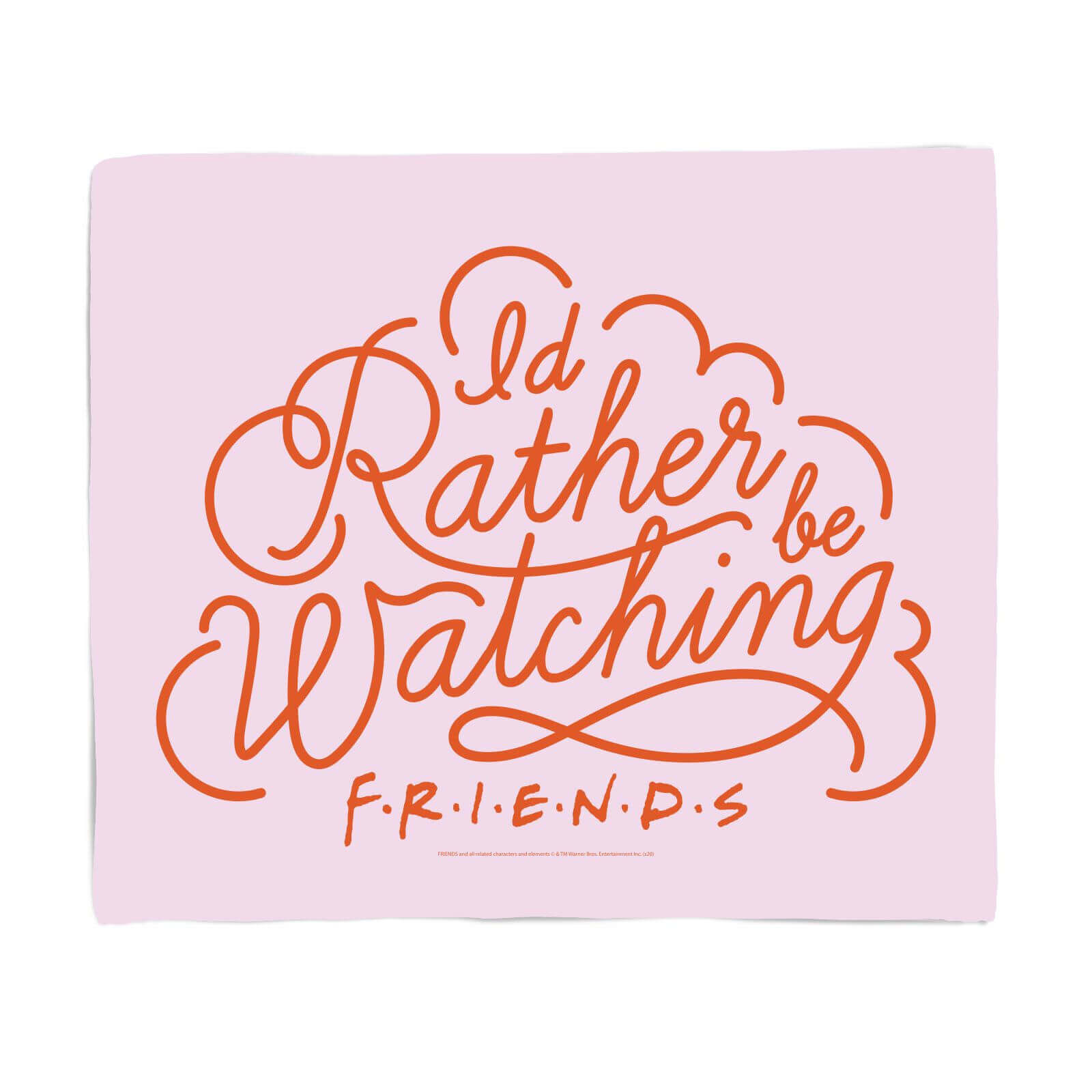 

Friends I'd Rather Be Watching Bed Throw