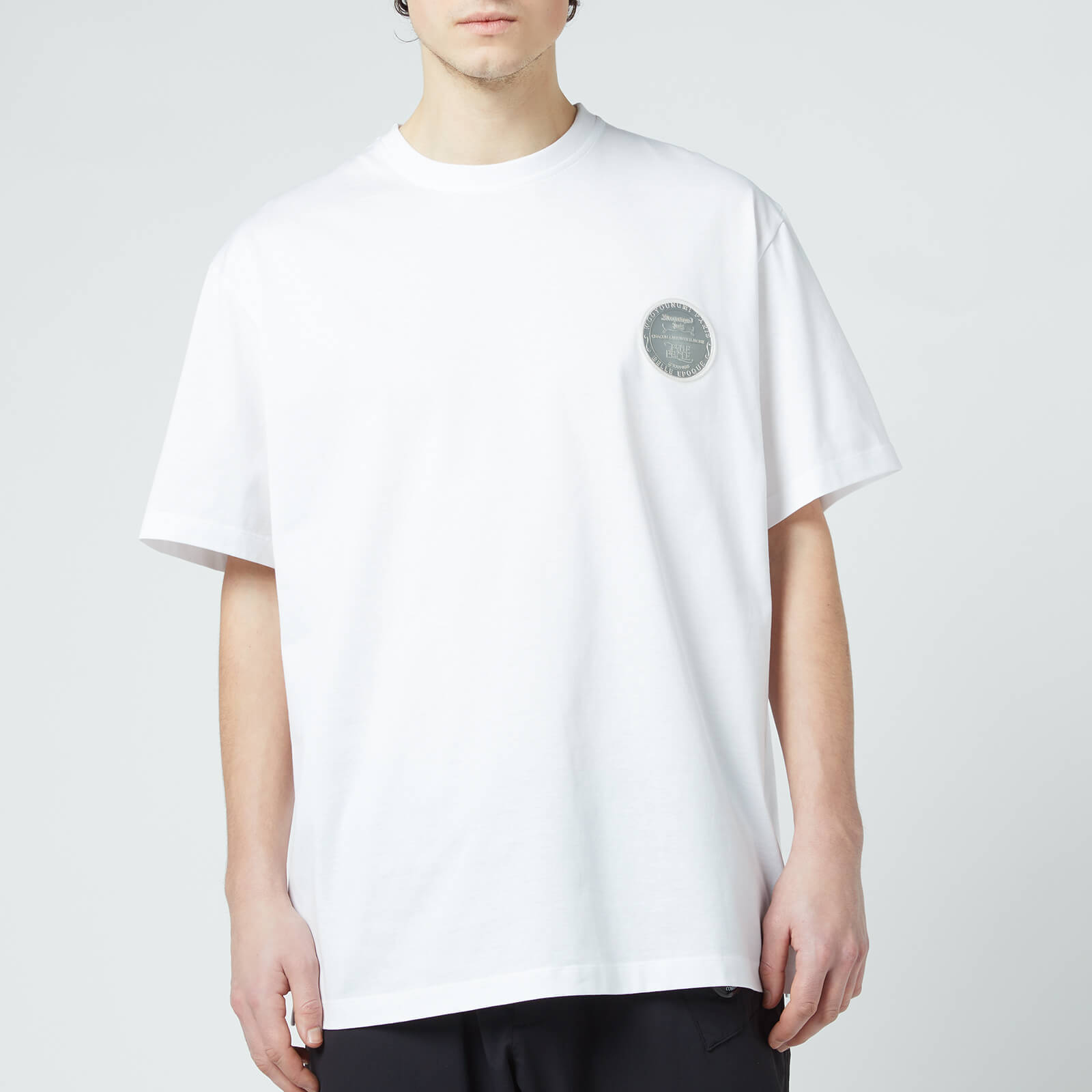 Wooyoungmi Men's Foil Logo T-Shirt - White - 46/S