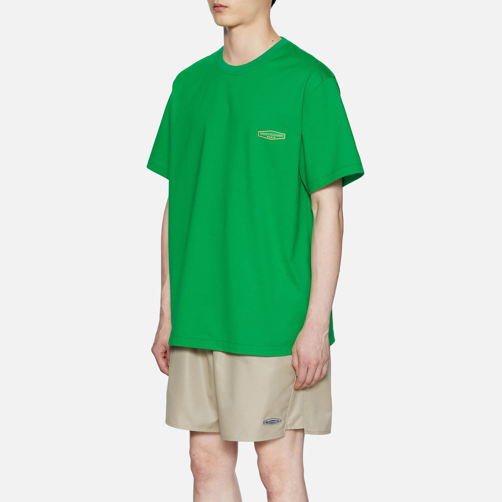 Wooyoungmi Men's Script Logo T-Shirt - Freshgreen - 46/S