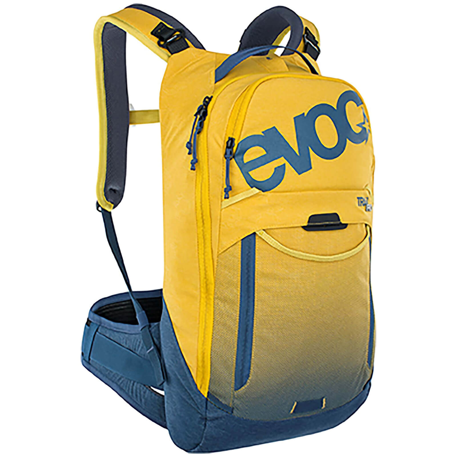 Evoc Trail Pro Protector 10L Backpack - S/M - Curry/Denim