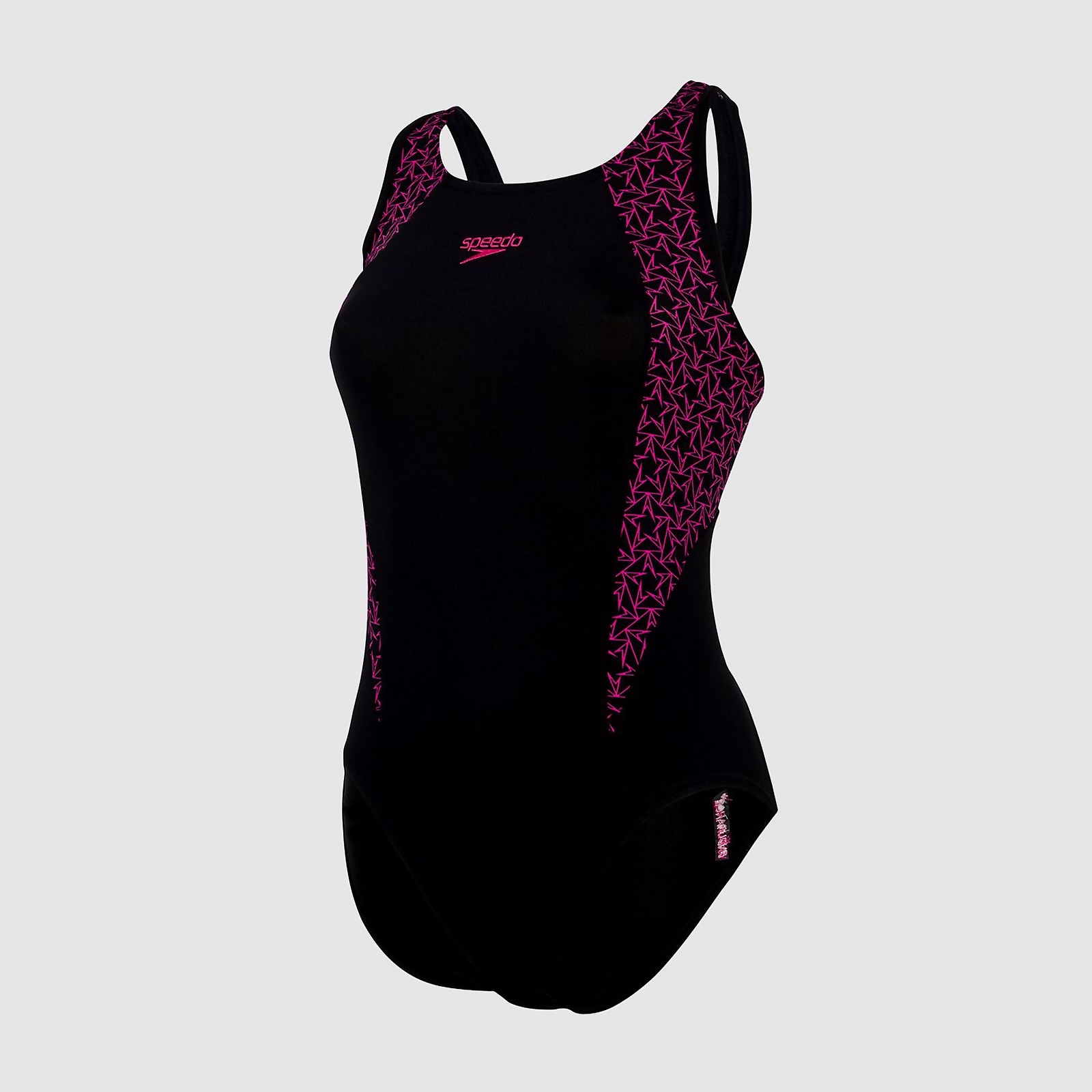 Women's Boomstar Splice Flyback Swimsuit Black/Pink