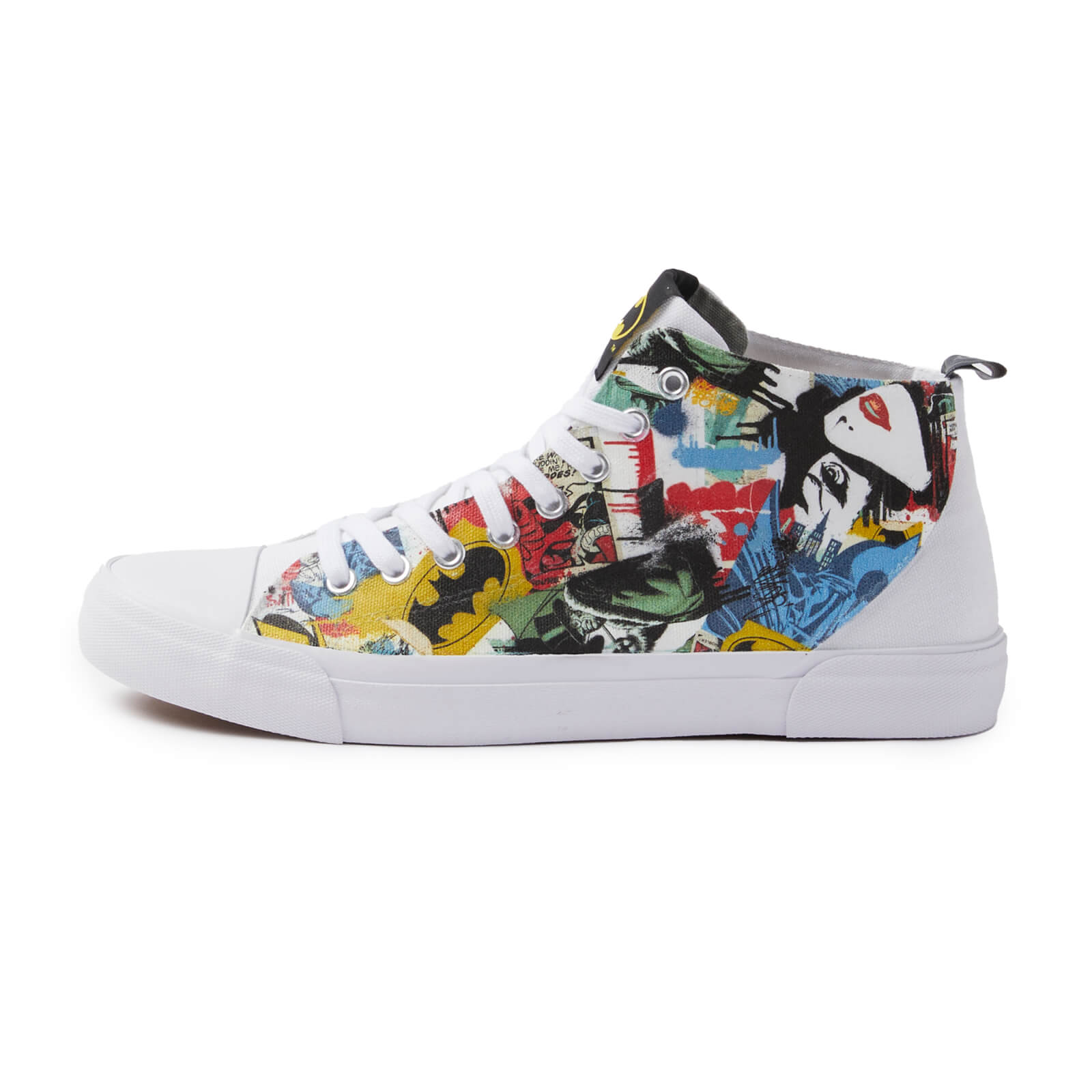 Akedo x Batman Mash Up White Signature High Top - UK3 / EU35.5
