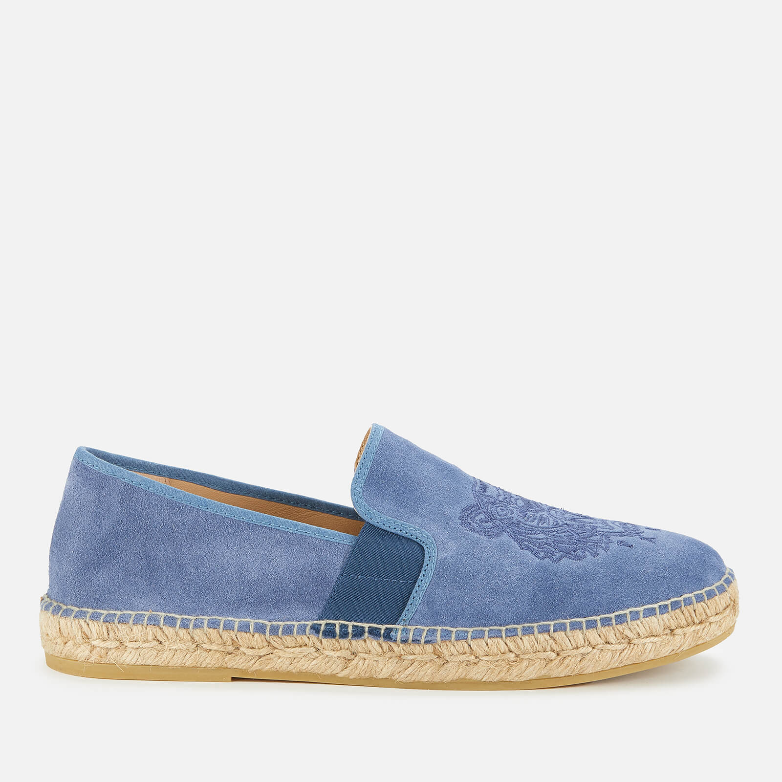 KENZO Men's Tiger Suede Elastic Espadrilles - Blue - UK 7.5