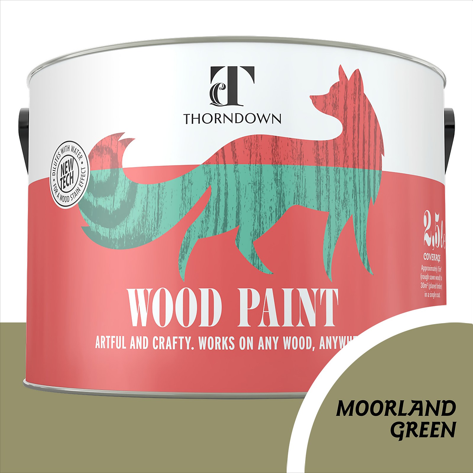 Photo of Thorndown Moorland Green Wood Paint 2.5l