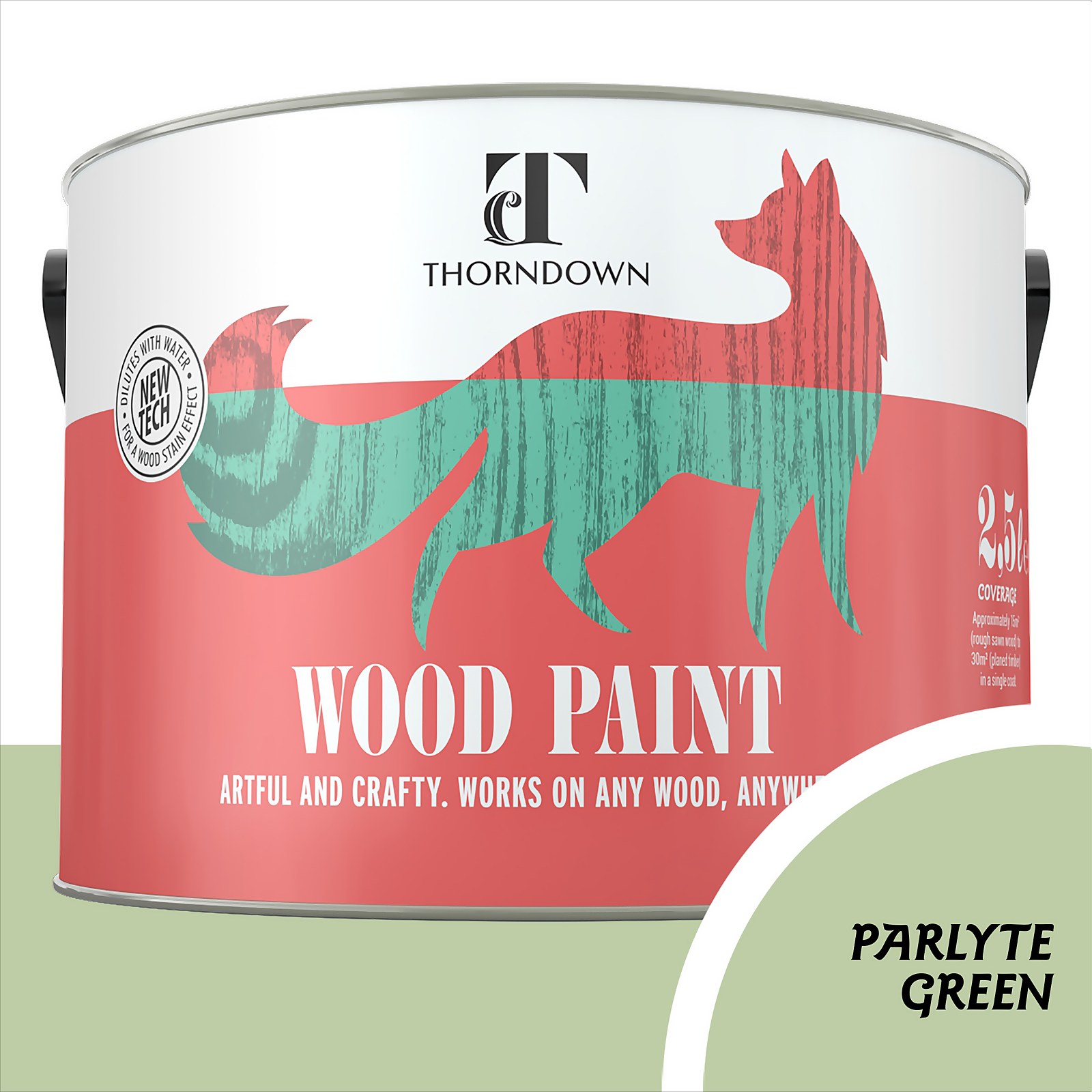 Photo of Thorndown Parlyte Green Wood Paint 2.5l