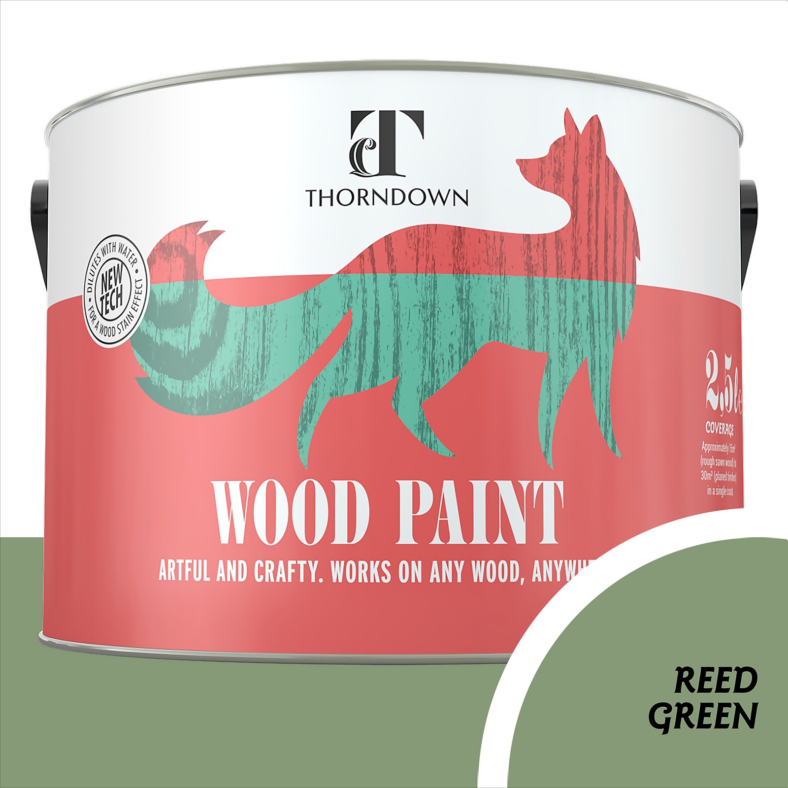 Photo of Thorndown Reed Green Wood Paint 2.5l