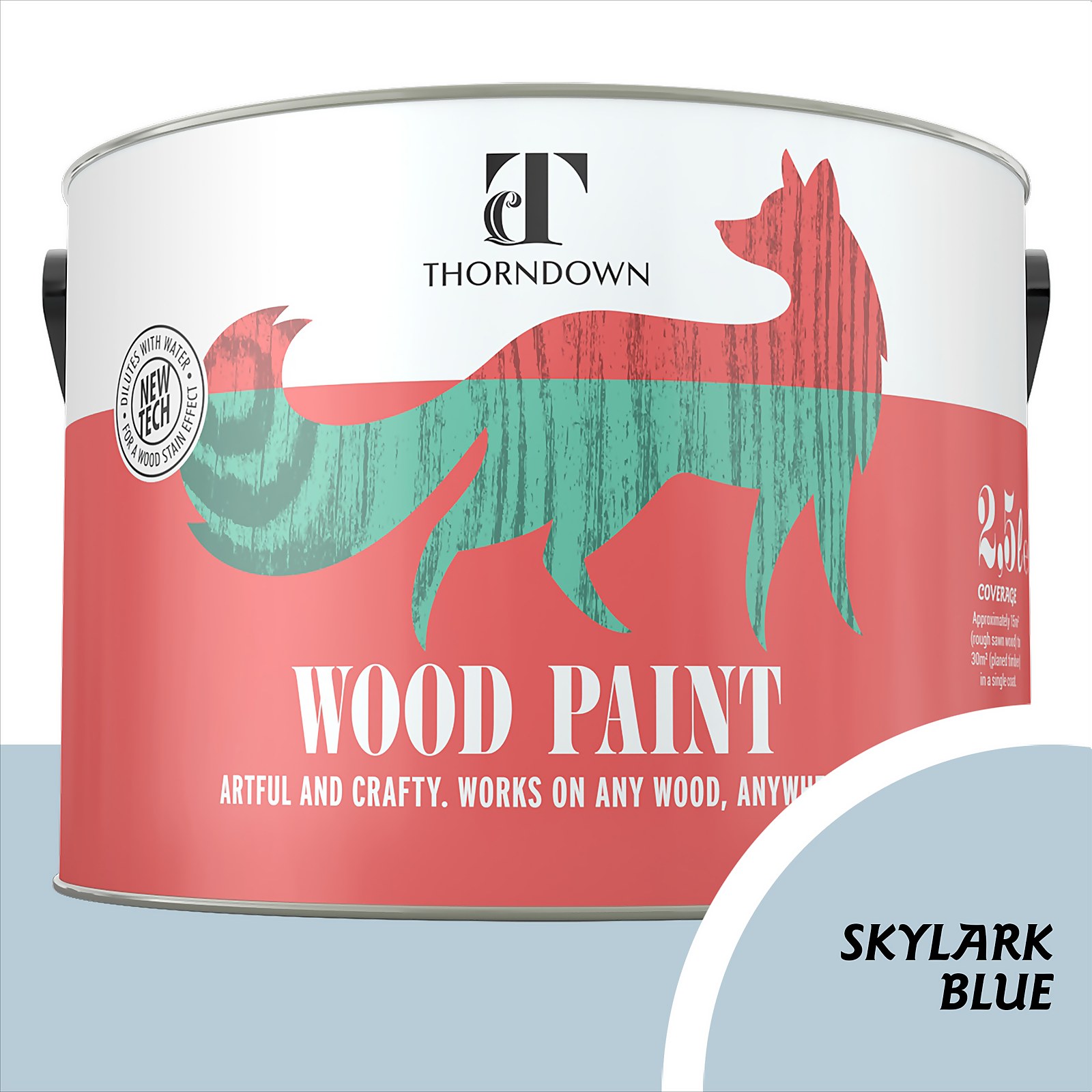 Photo of Thorndown Skylark Blue Wood Paint 2.5l