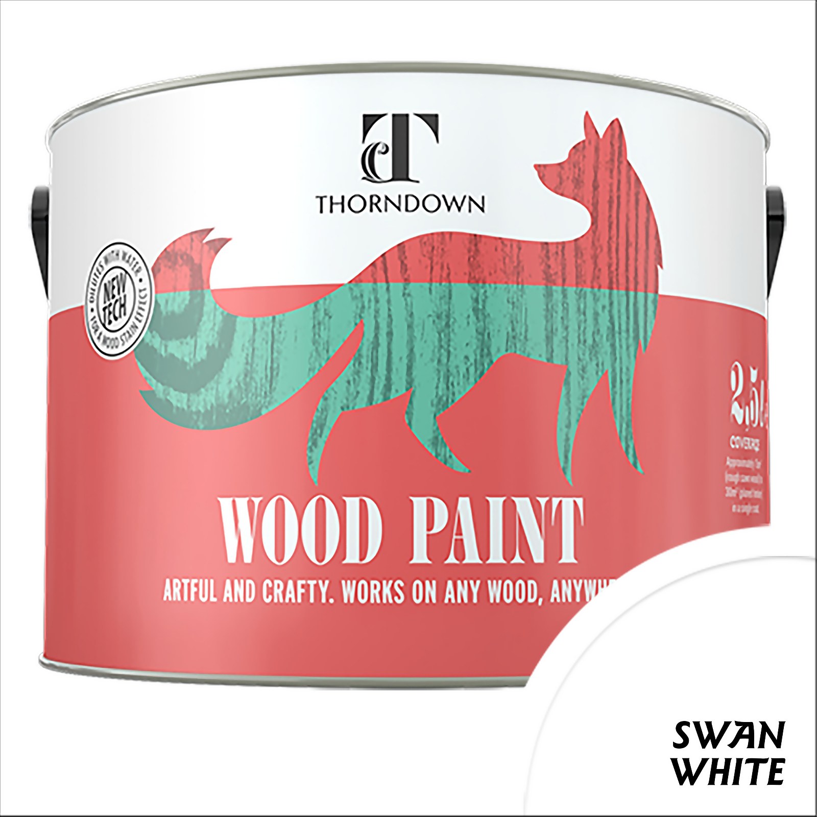 Photo of Thorndown Swan White Wood Paint 2.5l