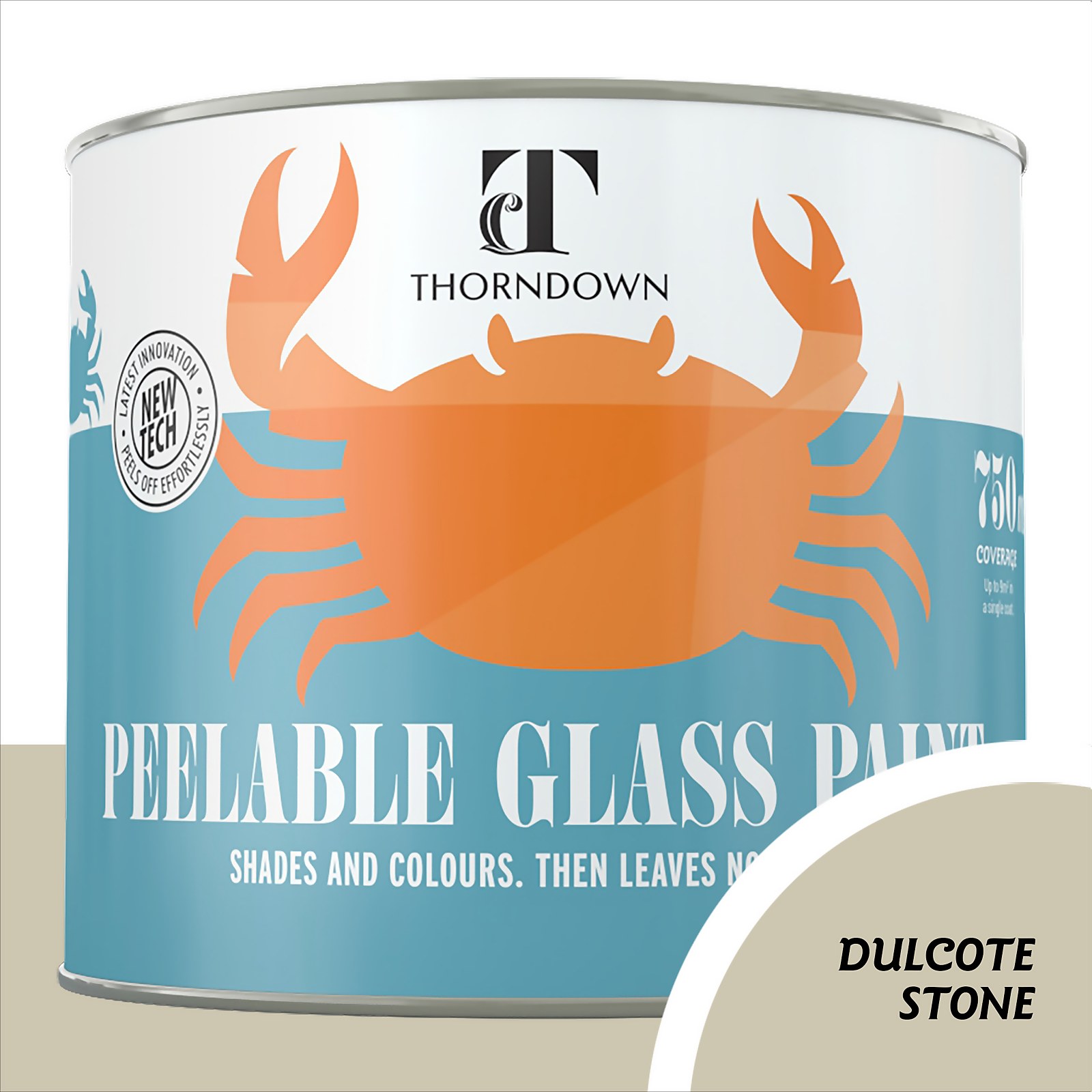 Photo of Thorndown Dulcote Stone Peelable Glass Paint 750ml