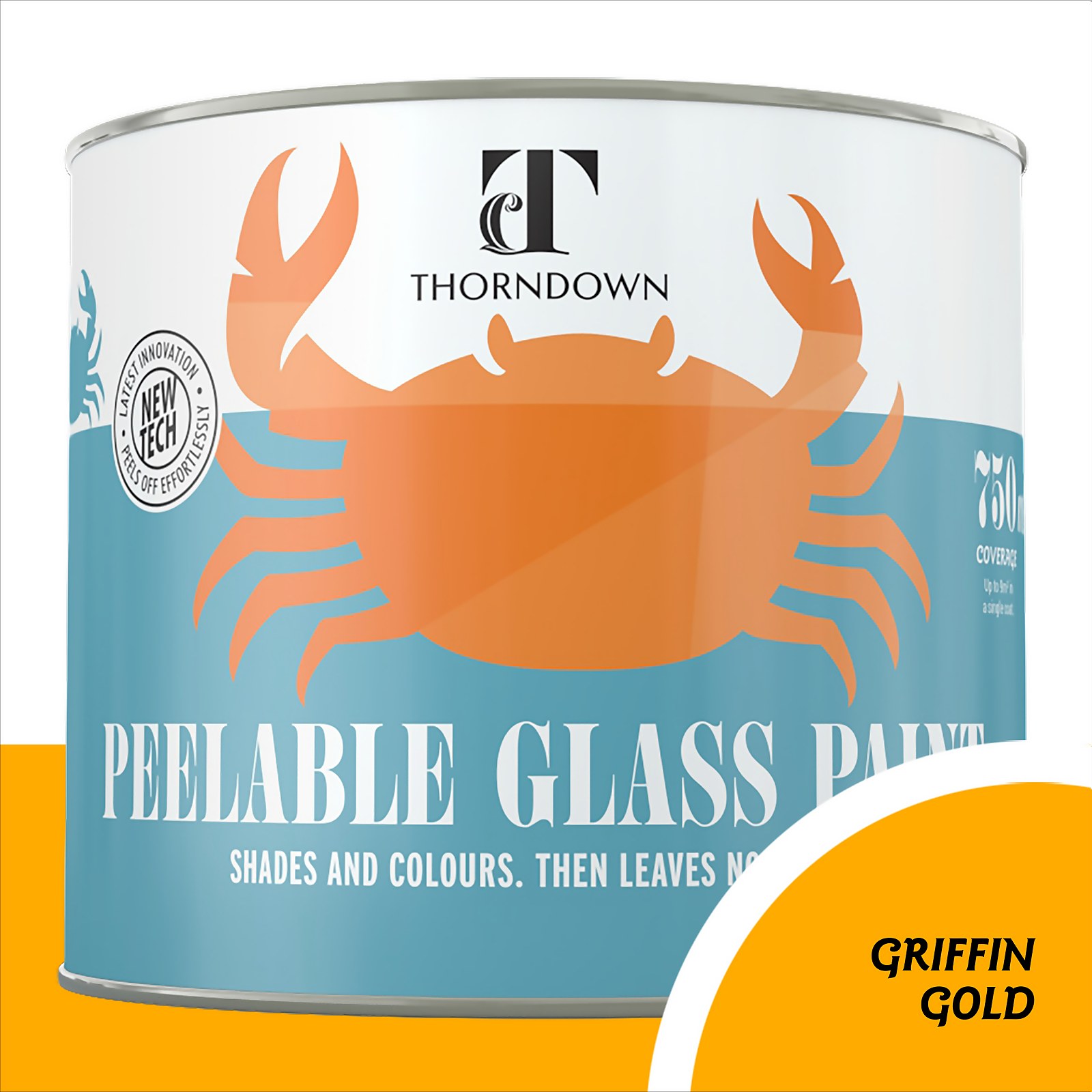 Photo of Thorndown Griffin Gold Peelable Glass Paint 750ml