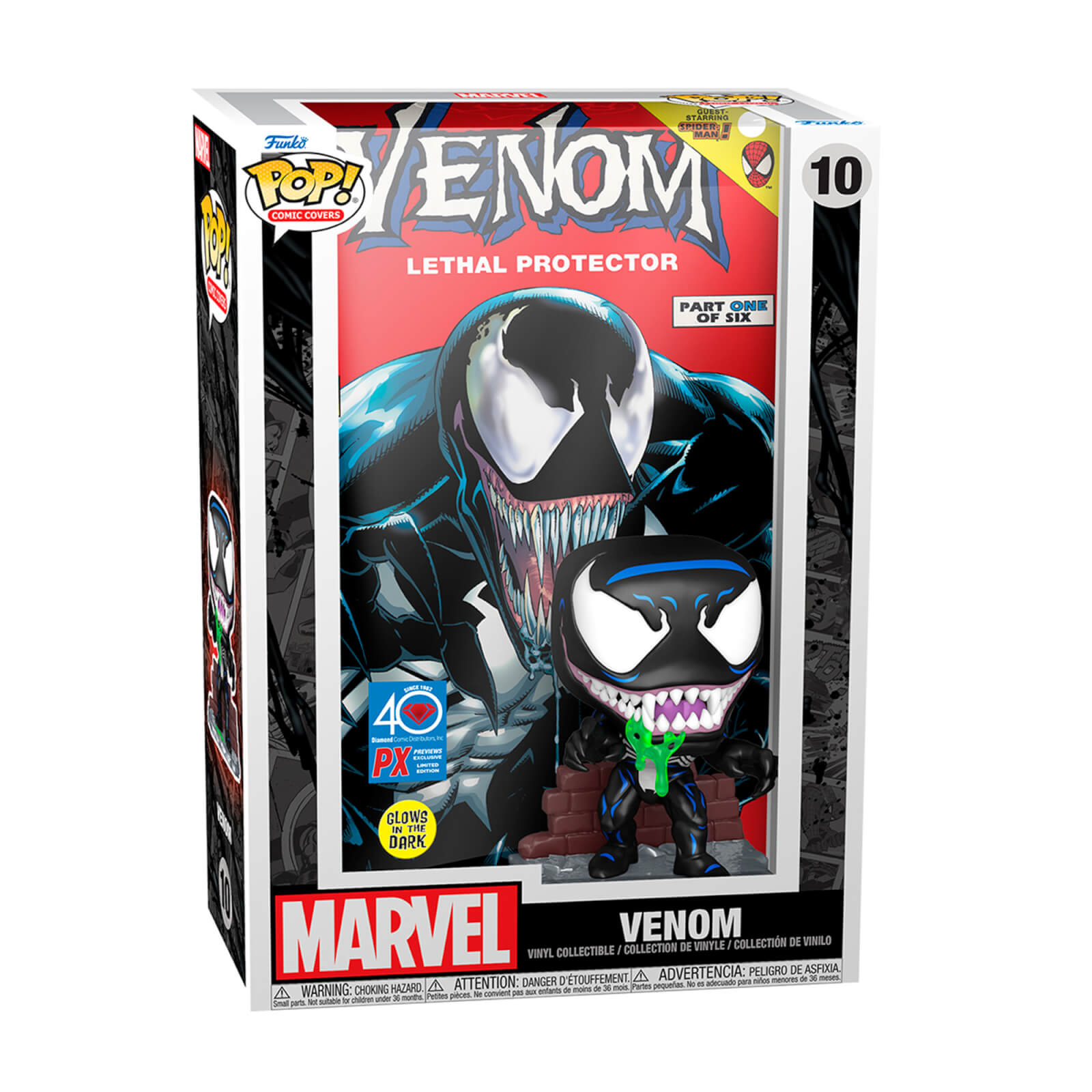 Marvel Venom: Lethal Protector Funko Pop! Comic Covers (Glow-In-The-Dark Version)