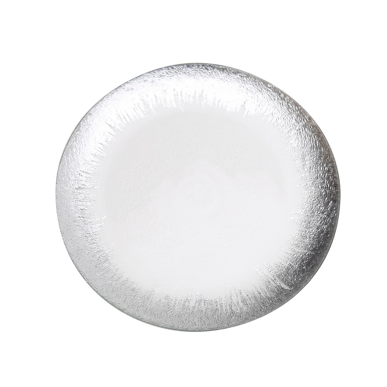 Photo of Silver Burst Glass Charger Plate