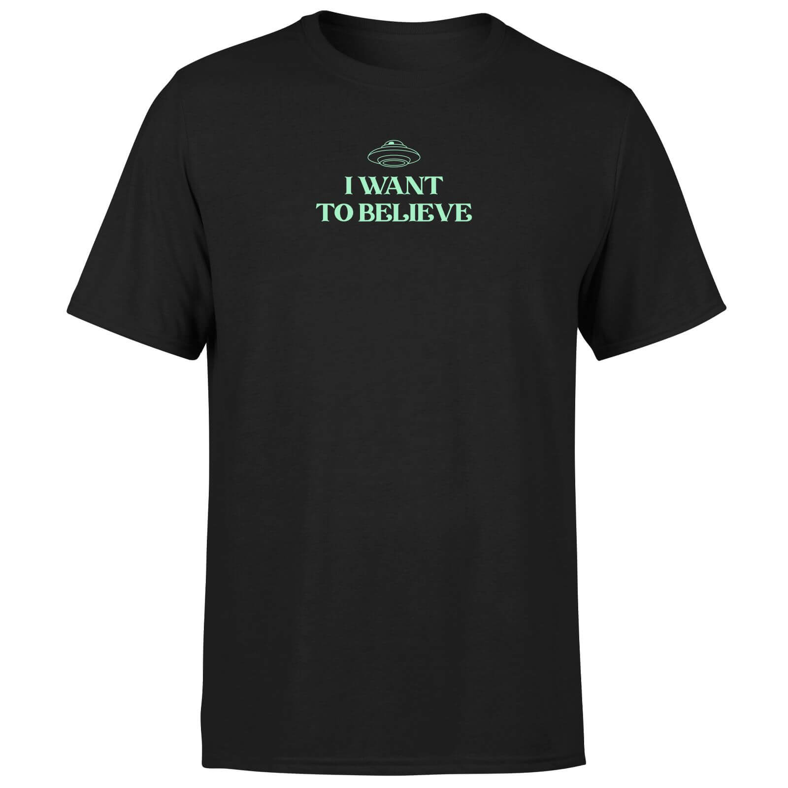 I Want To Believe Men's T-Shirt - Black - XS - Black